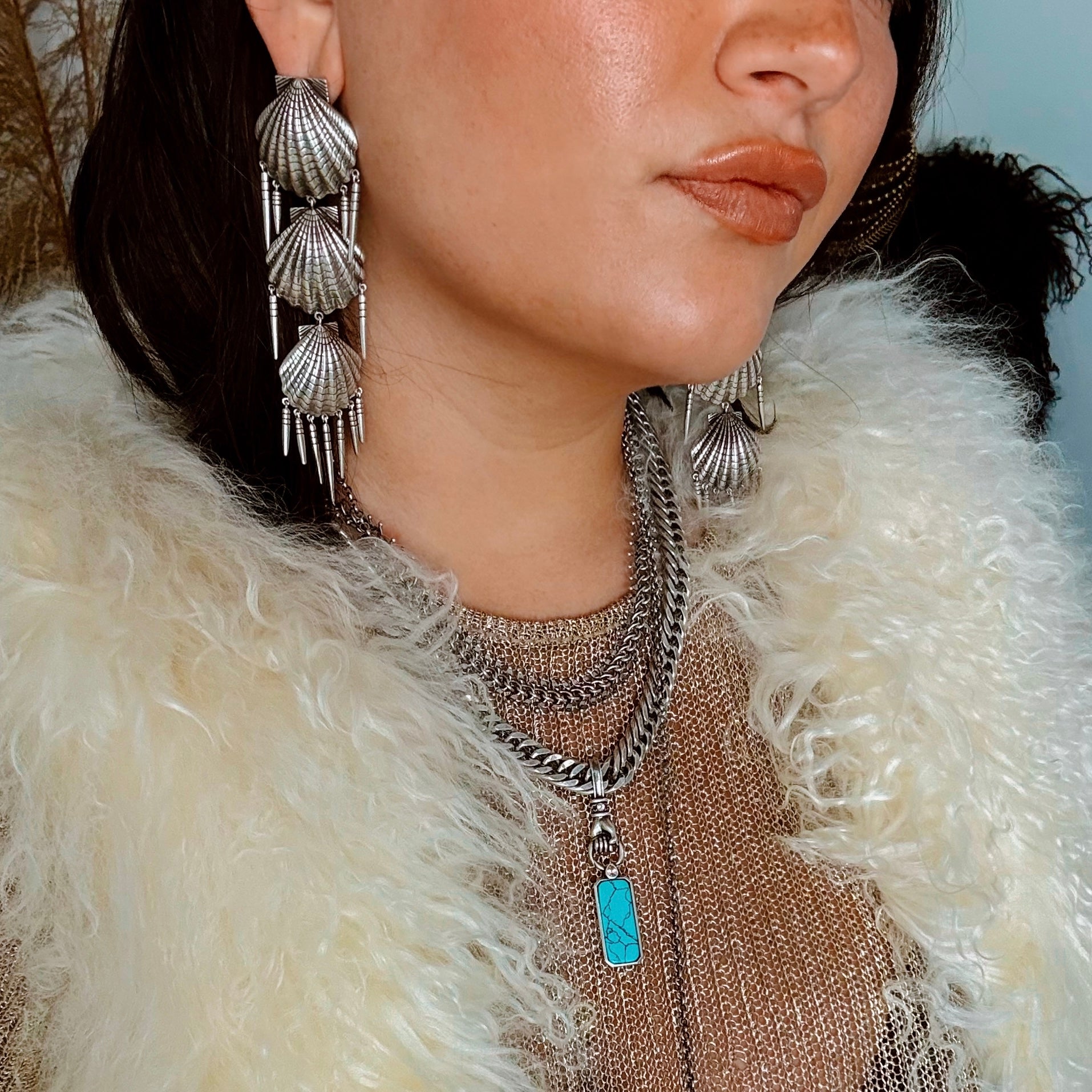 Cora Pendant Antique Silver