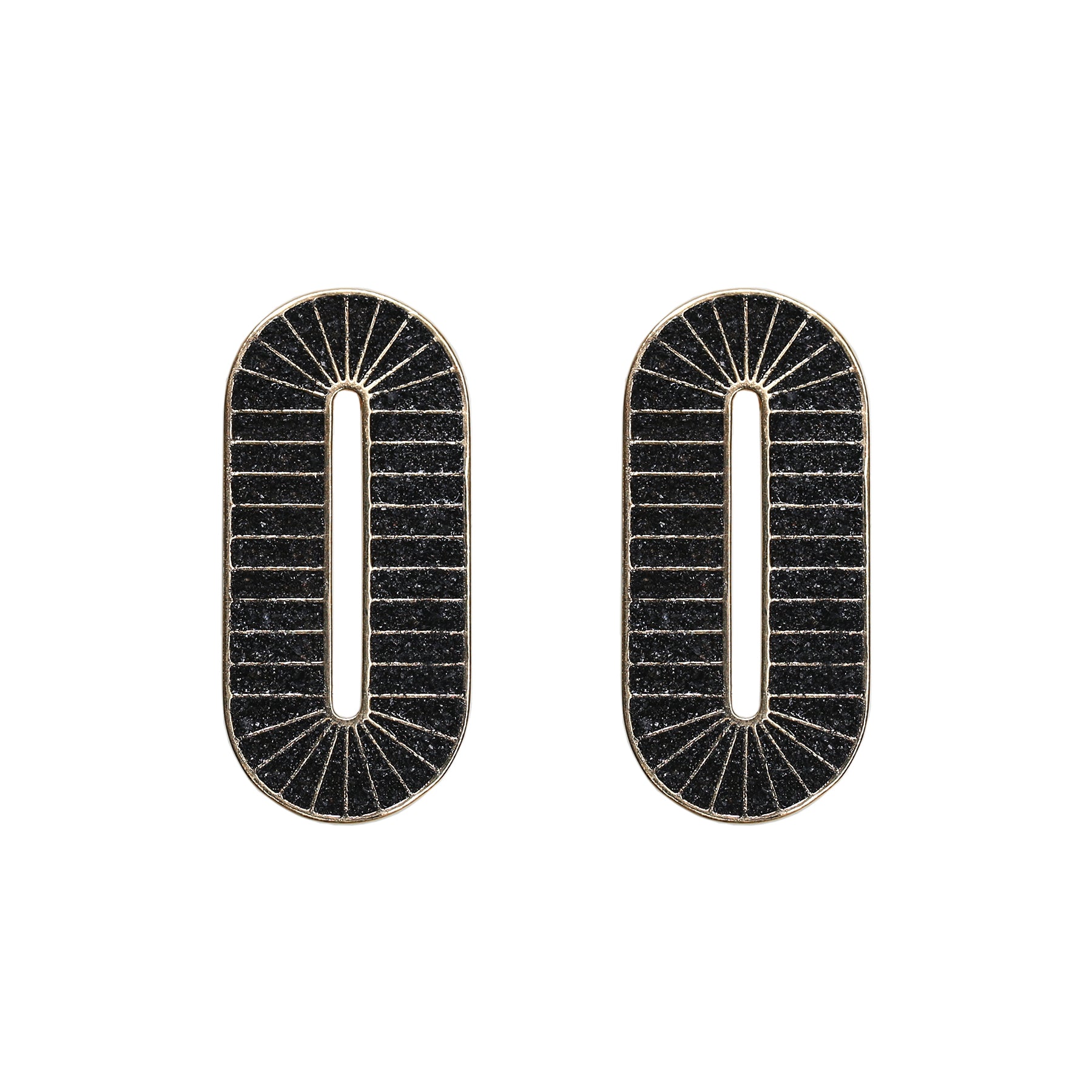 Arcus Statement Earrings Black