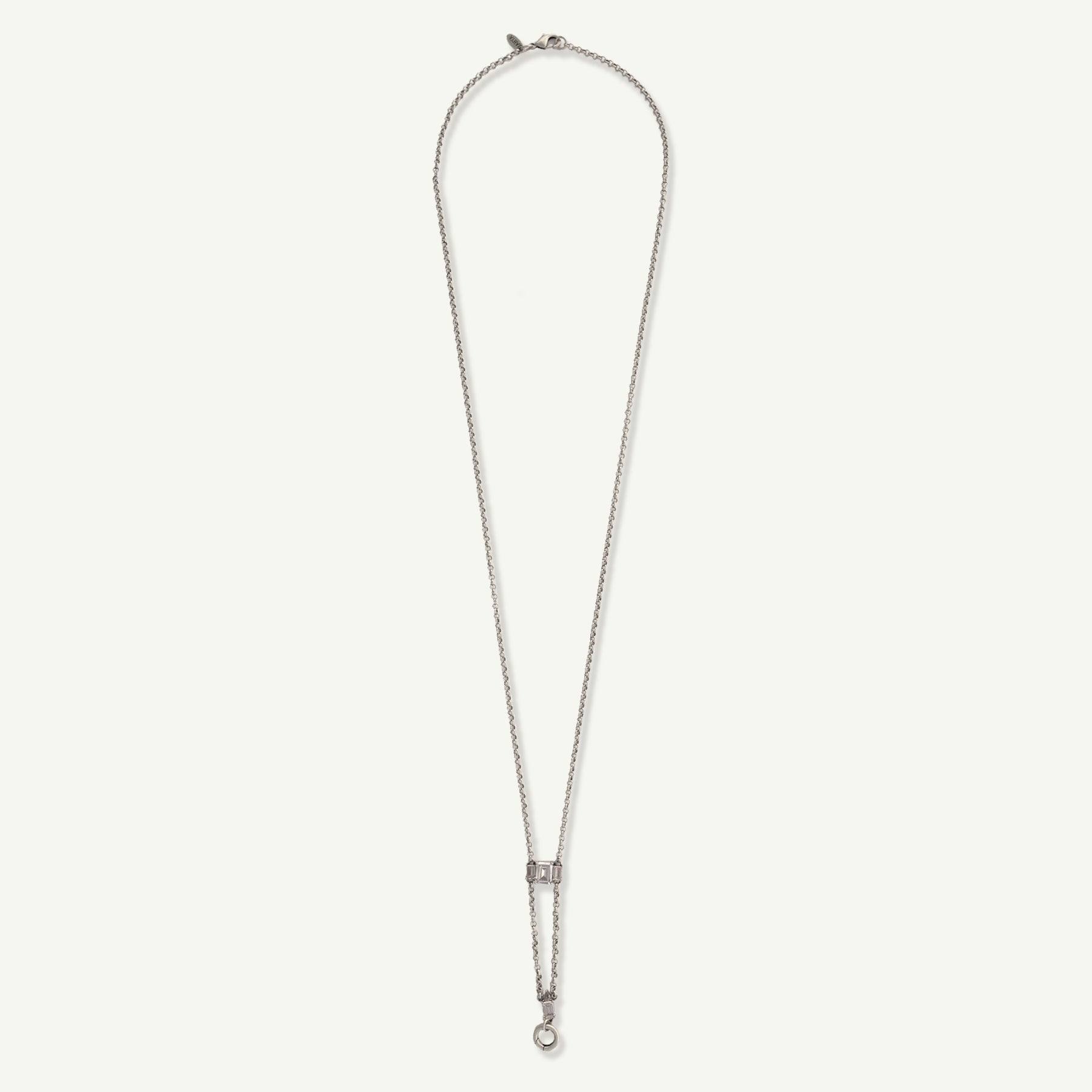 Augusta Pendant Necklace Antique Silver