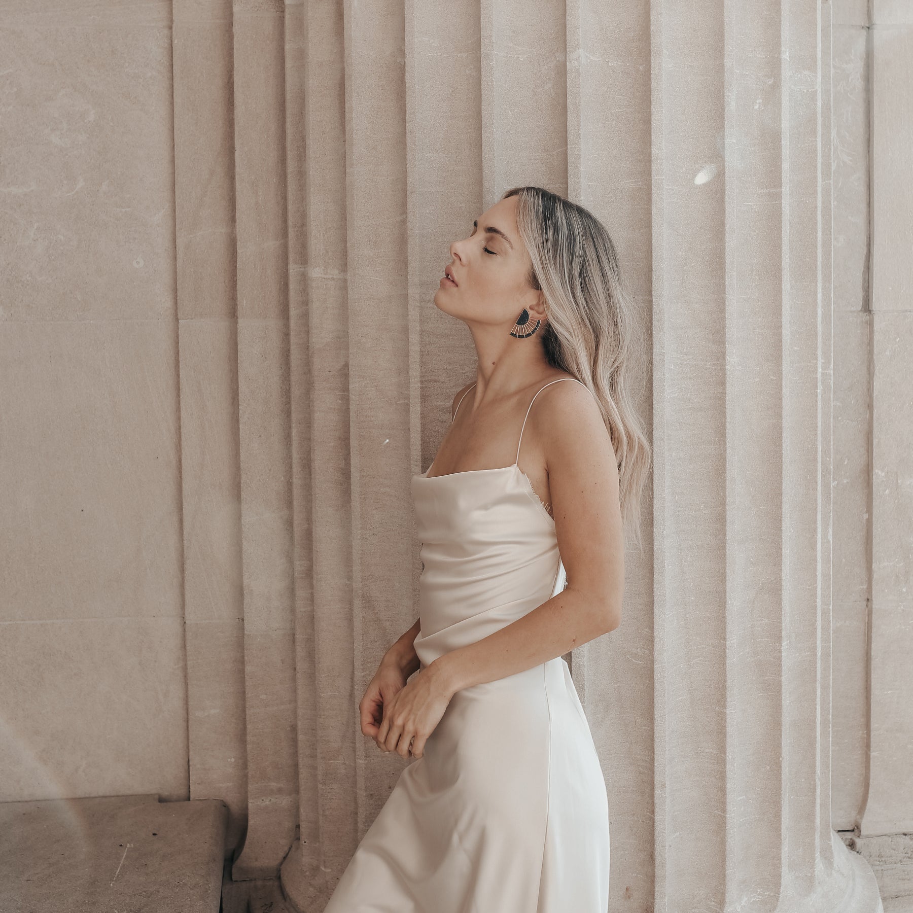 Icaria Statement Earrings Black