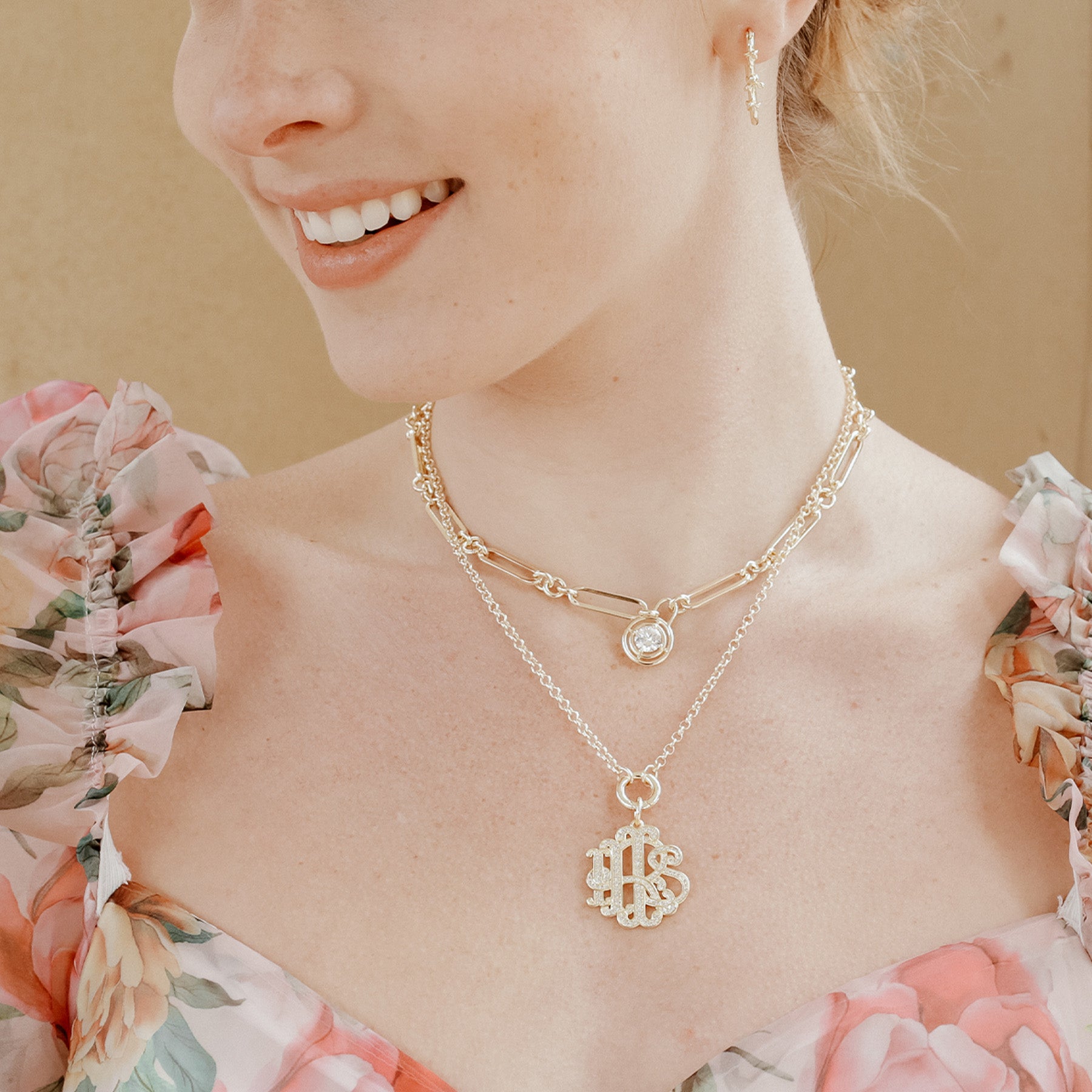 Ruth Solitaire Chain Necklace