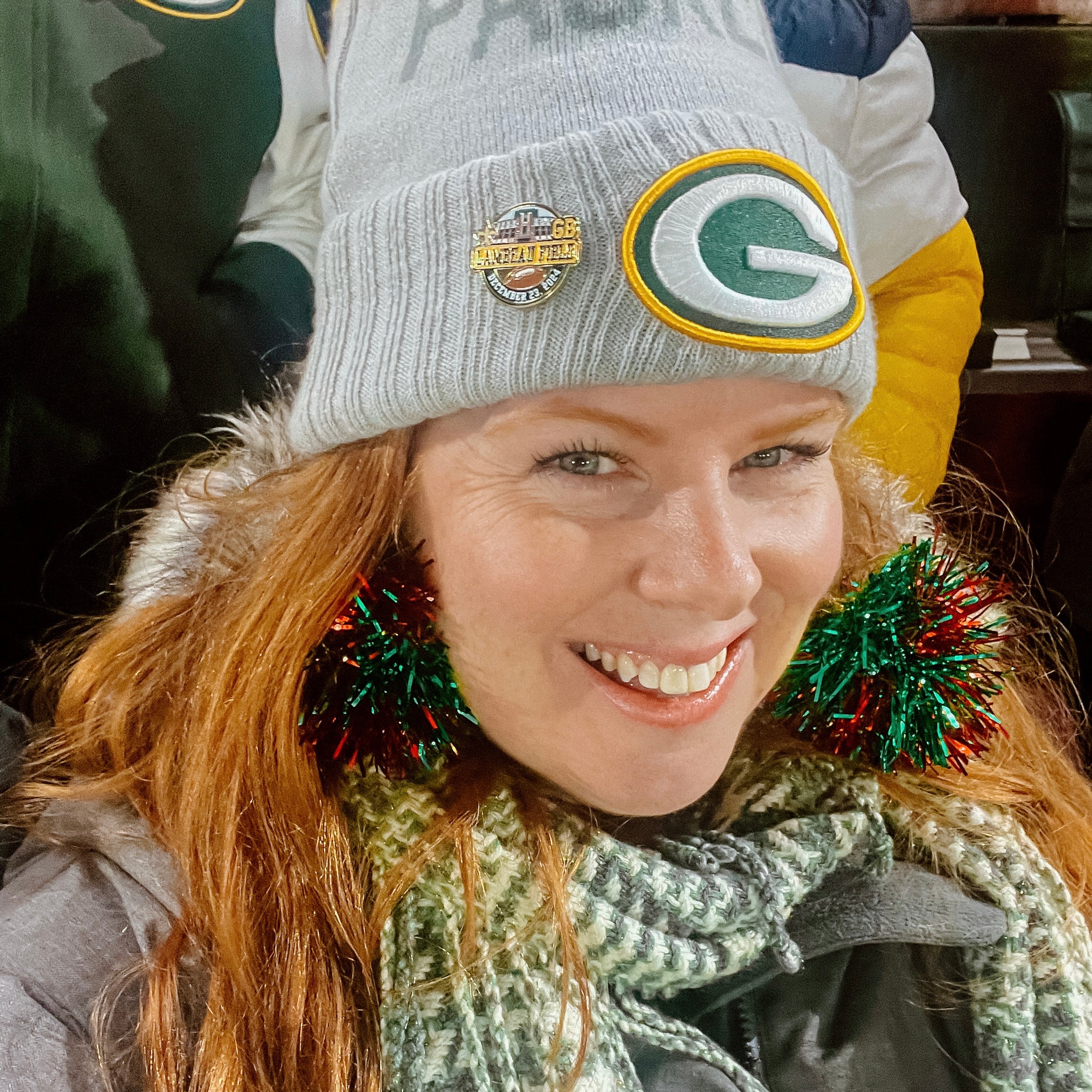 Christmas Ho Ho Hoe Pom Pom Earrings