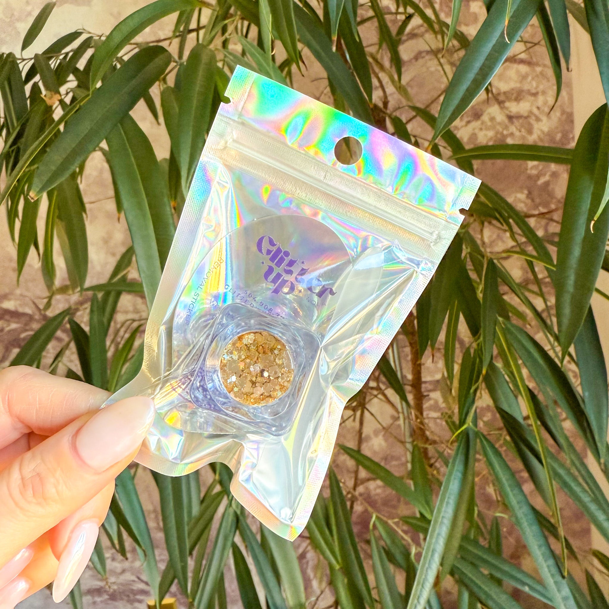 Glitter Up Champagne Gold & Stars Face Glitter