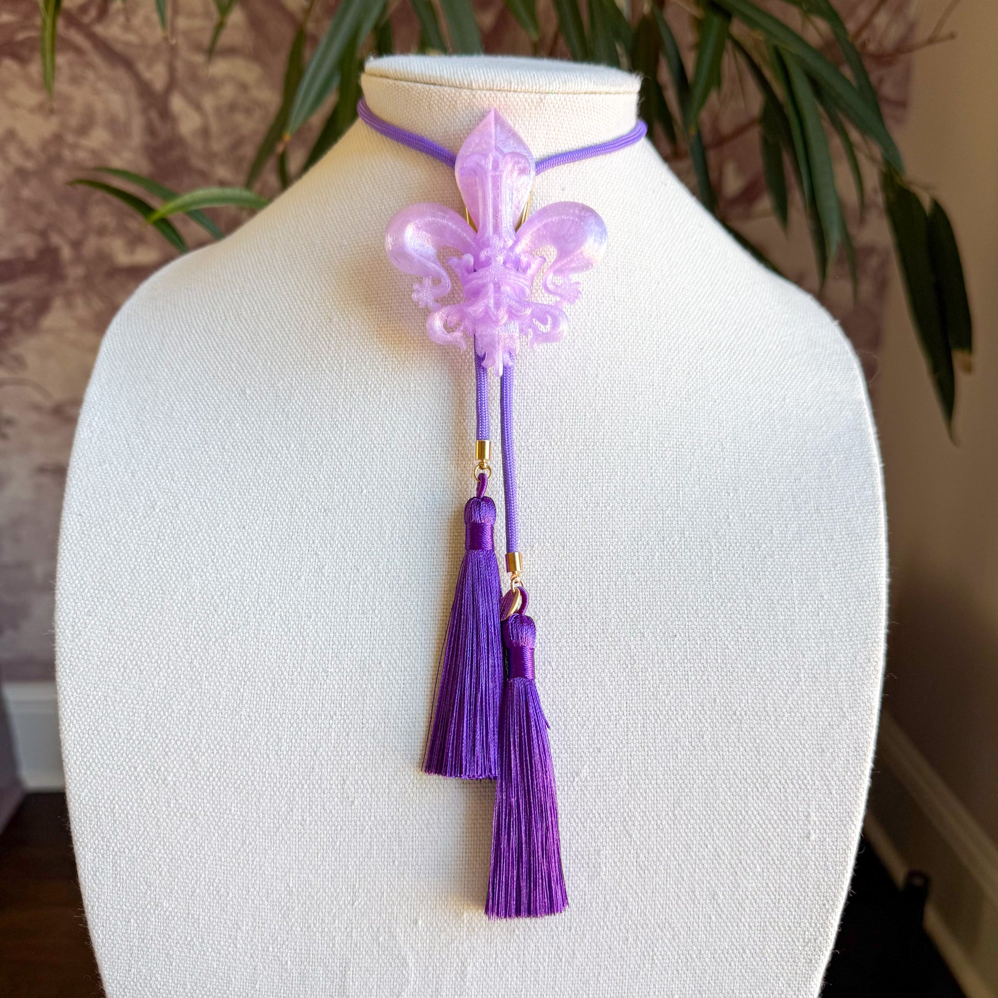Krewe of Iris Bolo Amethyst with Lavender & Deep Purple