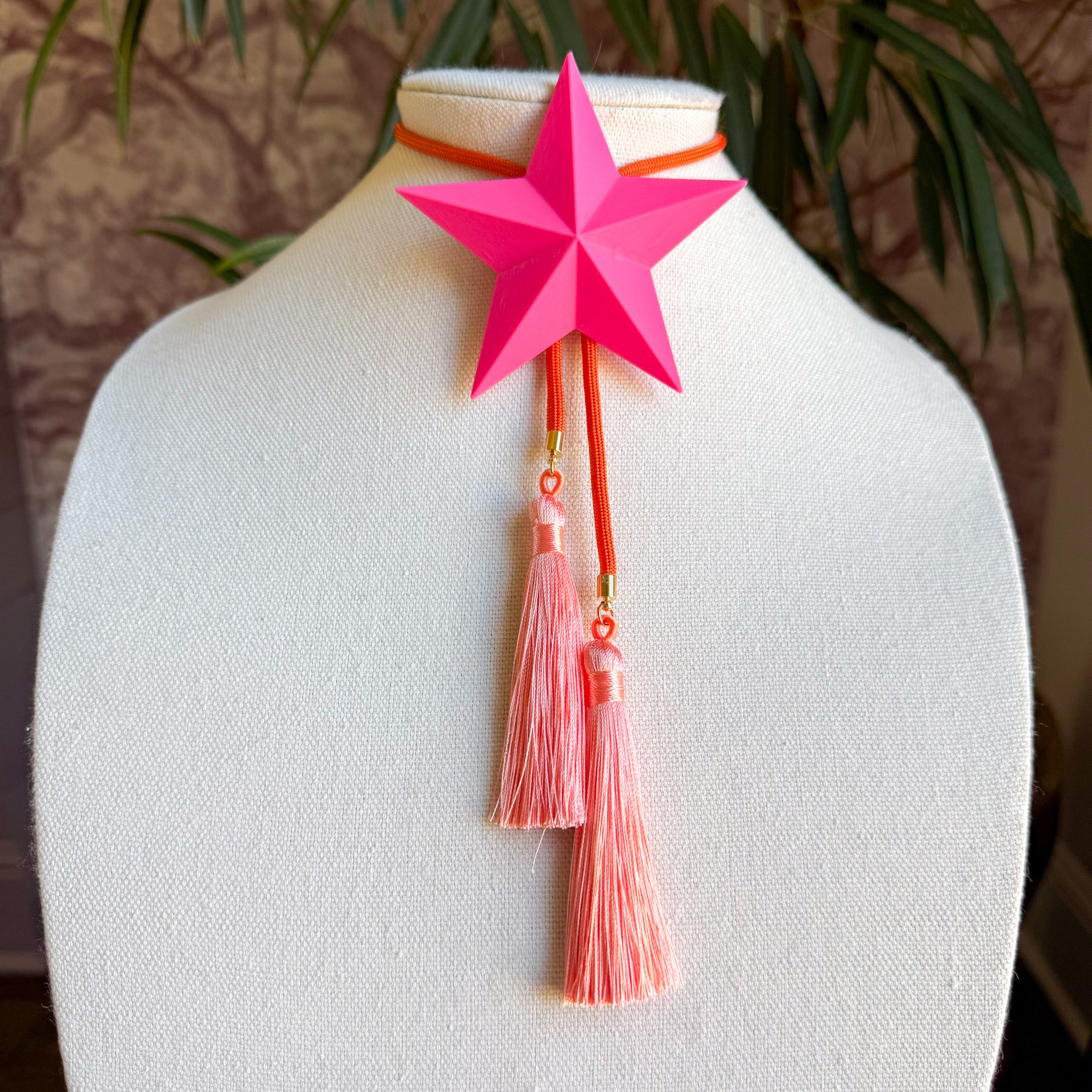 Lone Star Bolo Neon Pink with Solar Orange & Peach
