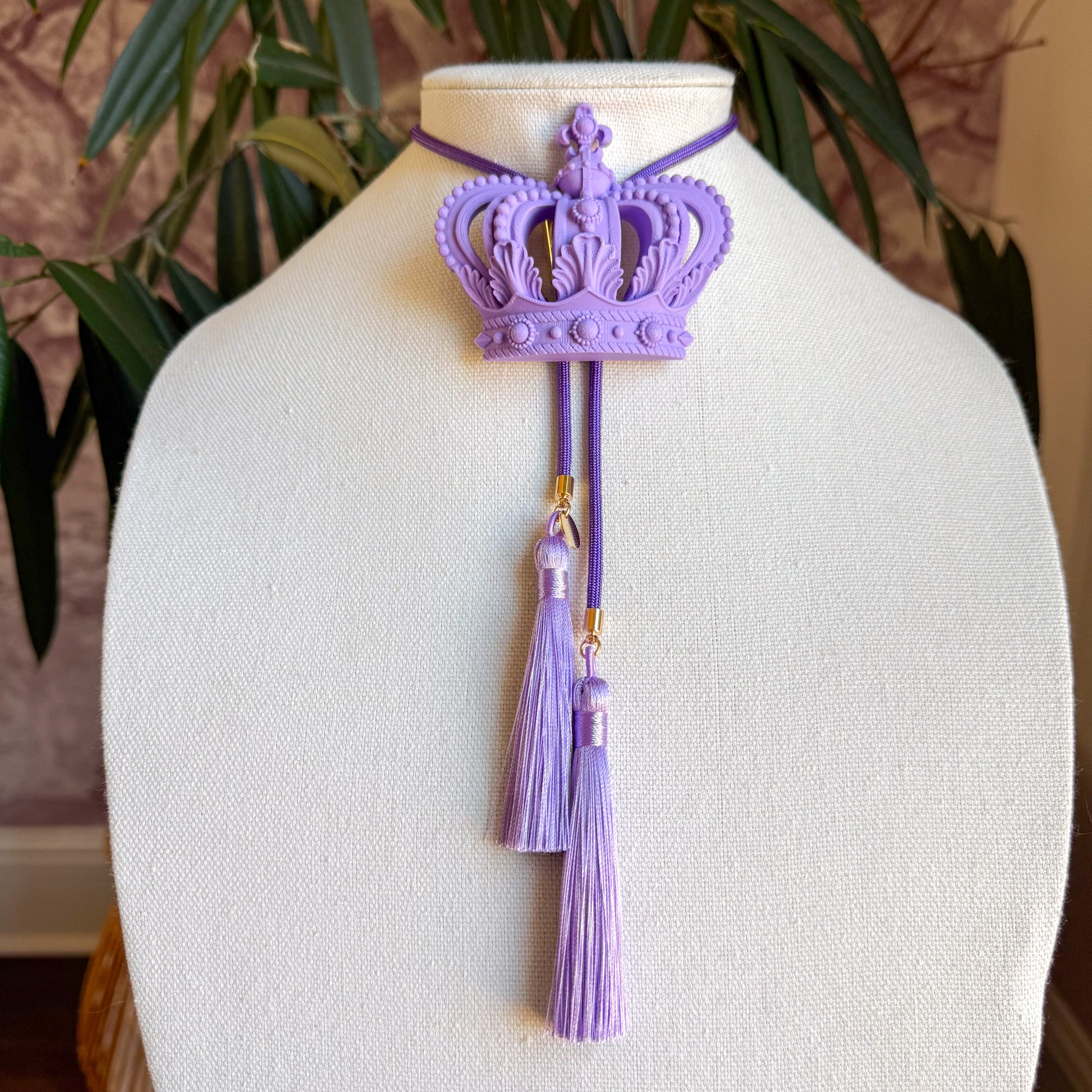 Crown Bolo Lavender with Deep Purple & Lavender