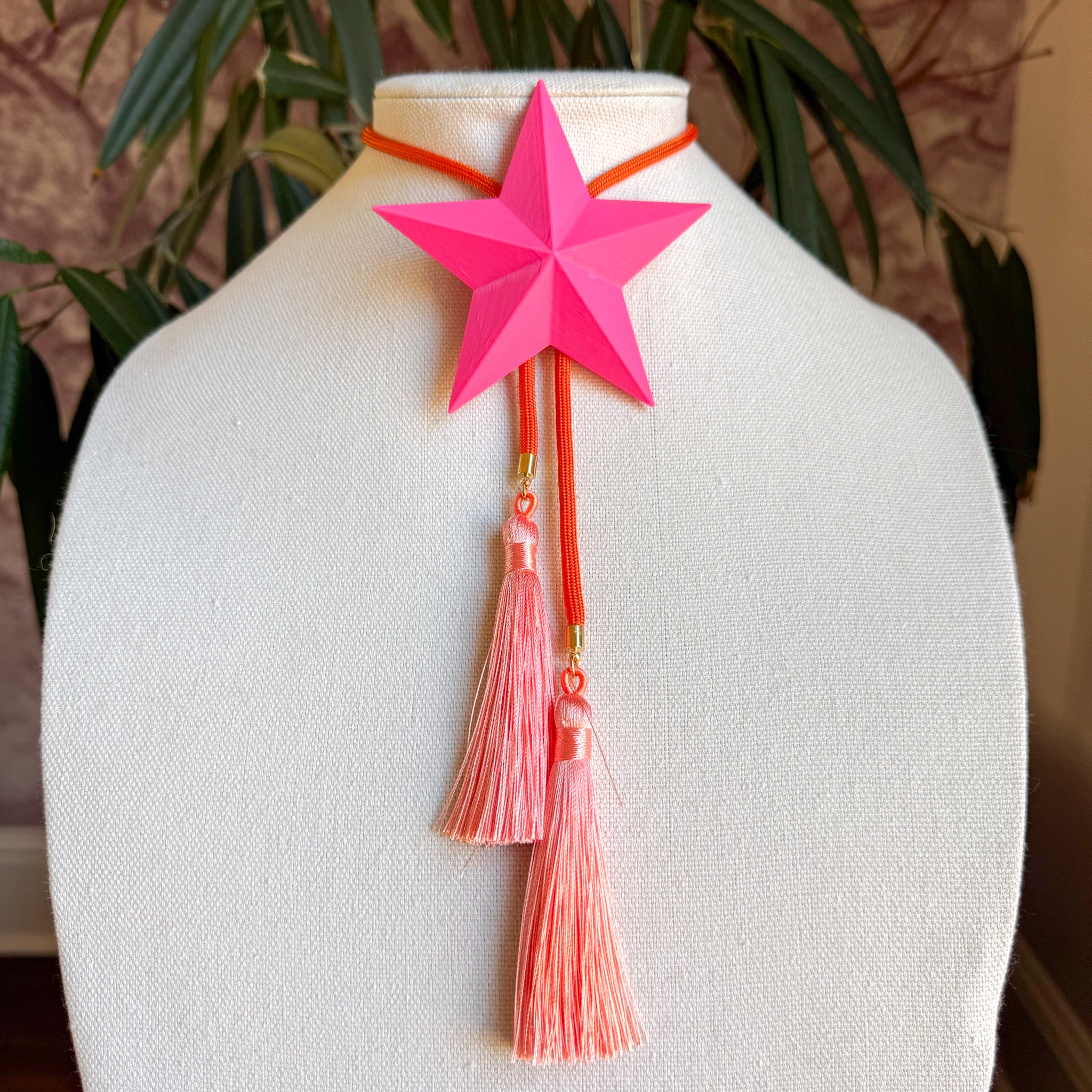 Lone Star Bolo Flamingo Pink with Solar Orange & Peach