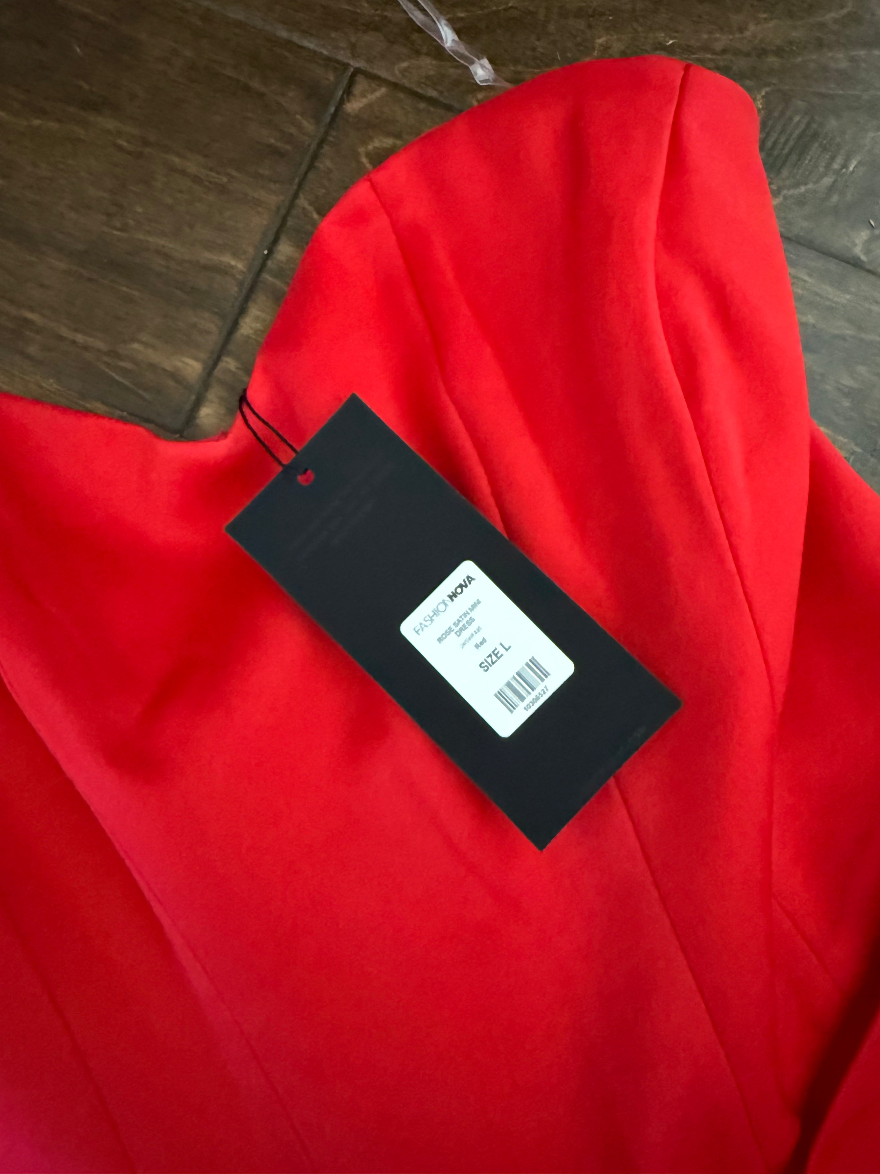 Heart Shaped Strapless Red Mini Dress