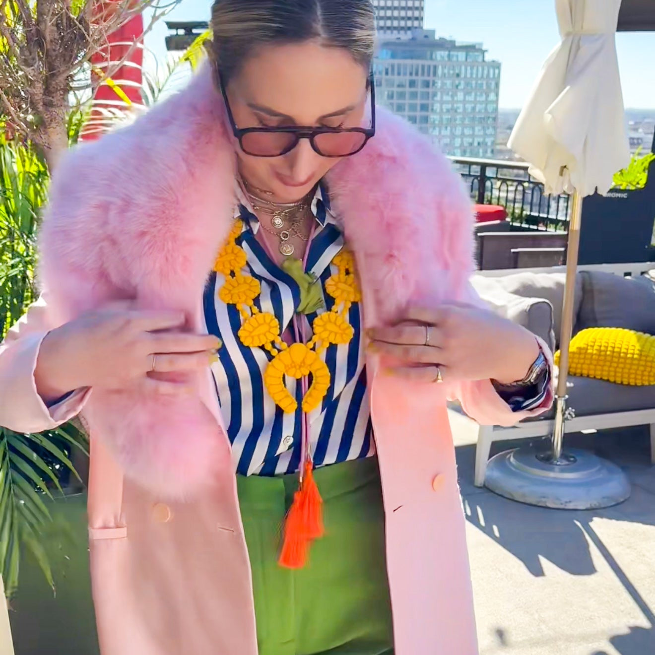 Golden Hour Necklace in Sunflower Yellow