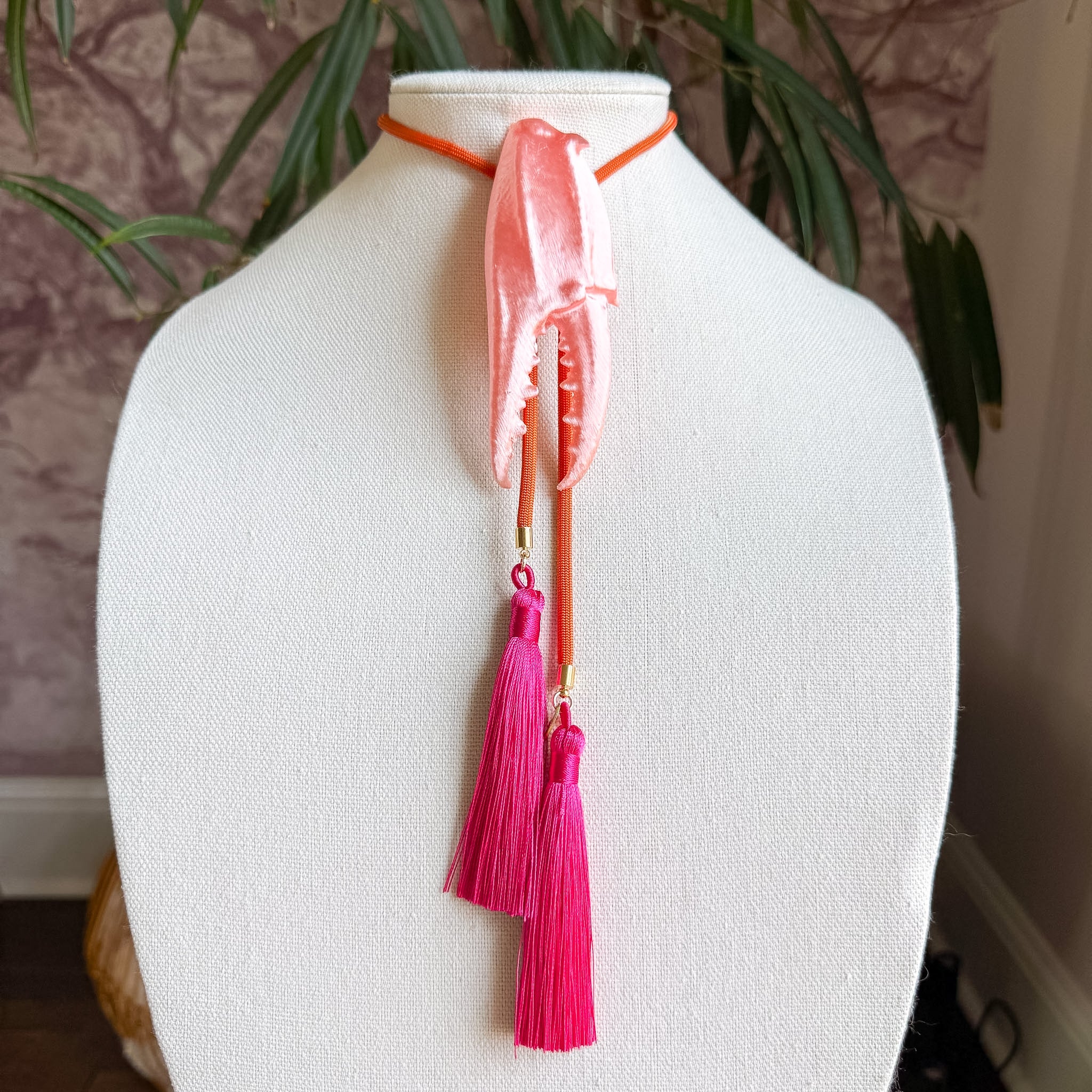 Crab Claw Bolo Sugar Pink with Solar Orange & Fuchsia