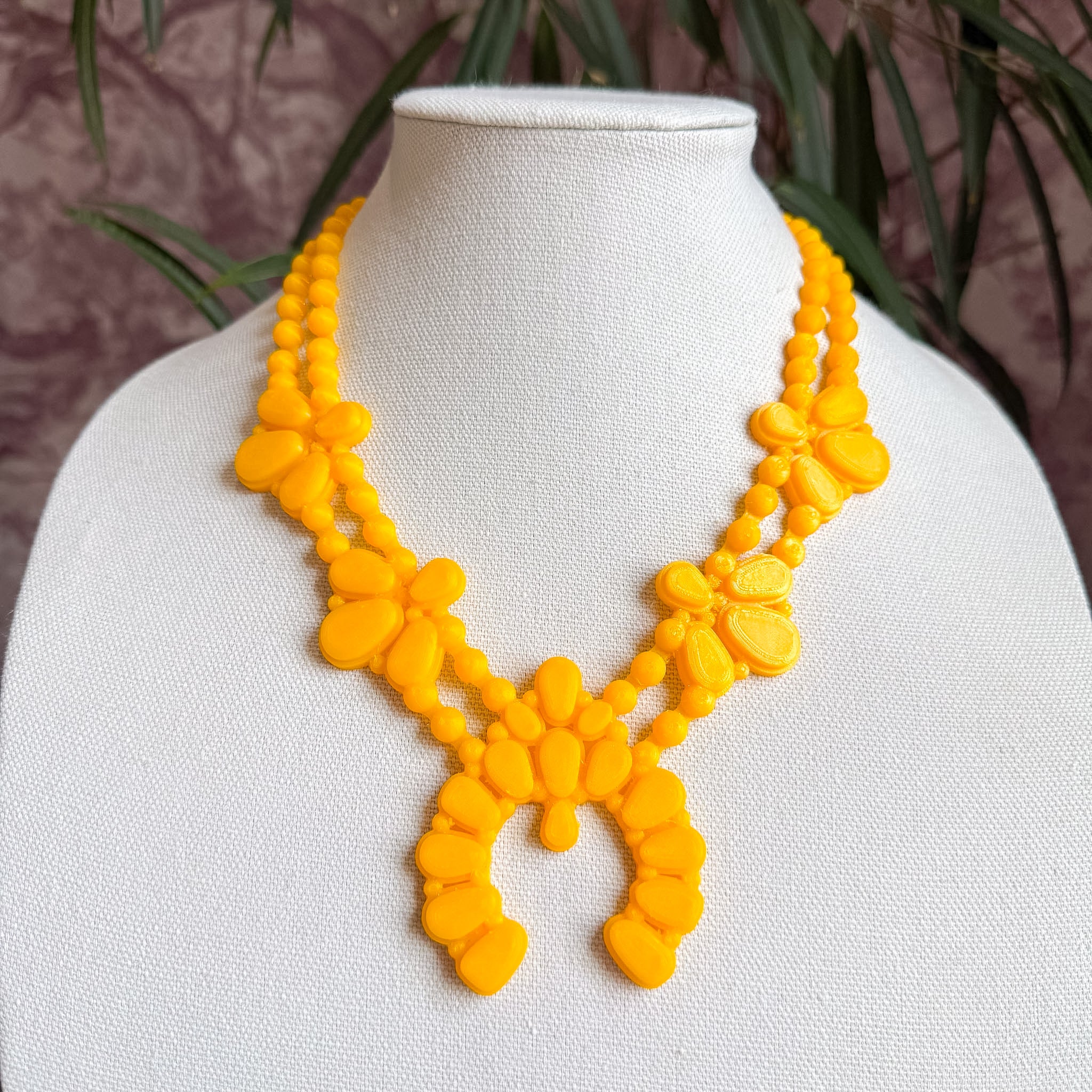 Night Bloom Necklace in Sunflower Yellow