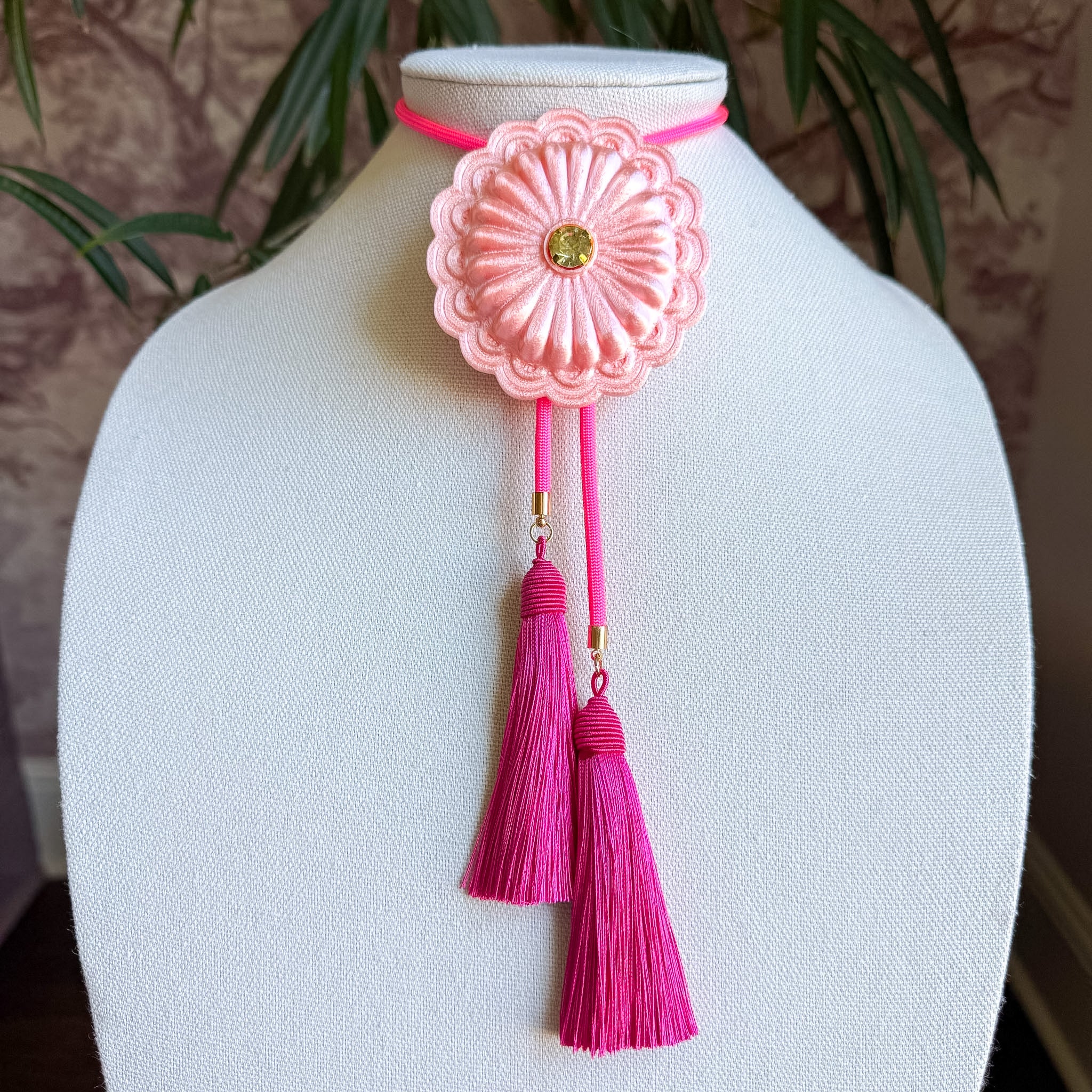 Concho Bolo Sugar Pink with Neon Pink & Fuchsia