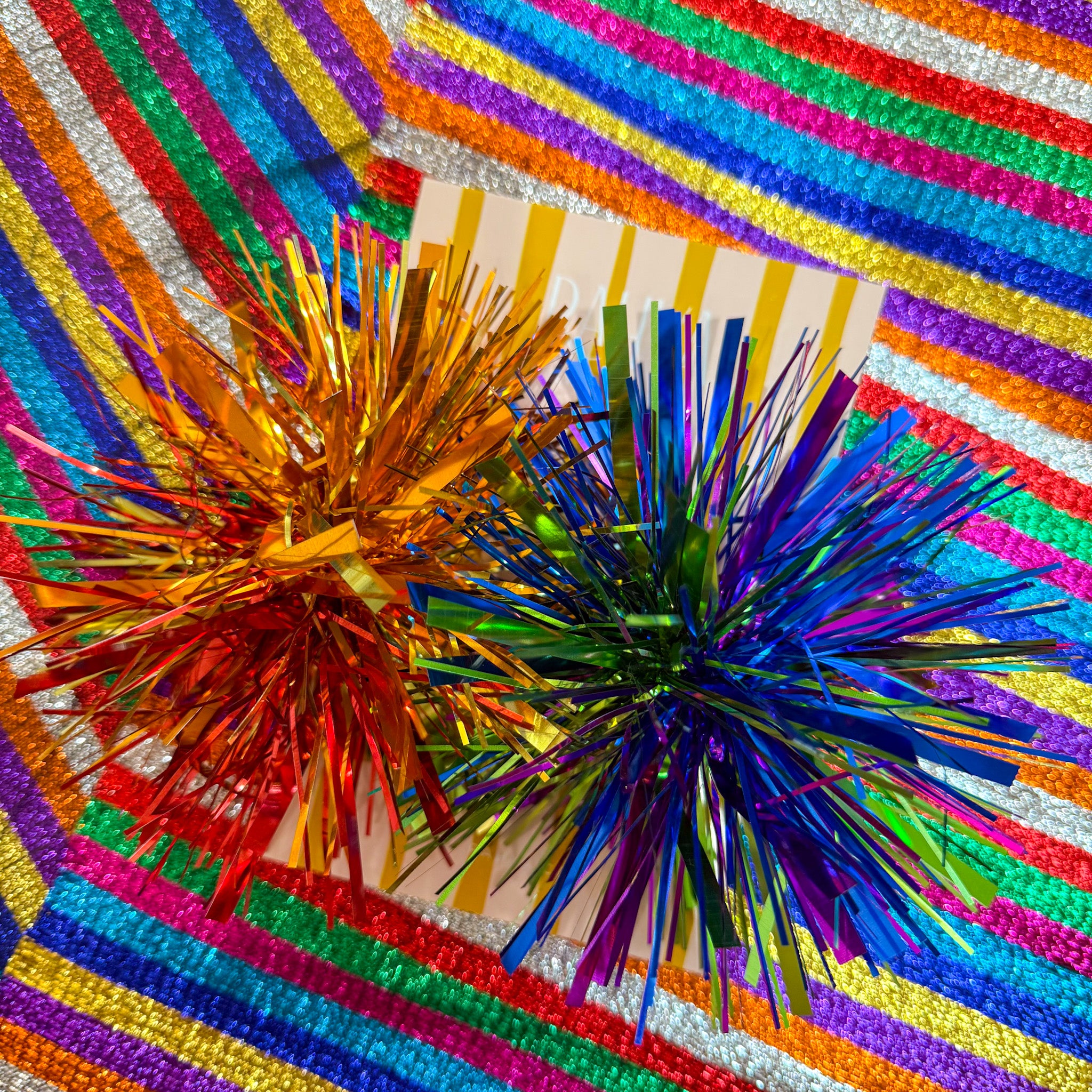 Fluffy Pride Rainbow Pom Pom Earrings