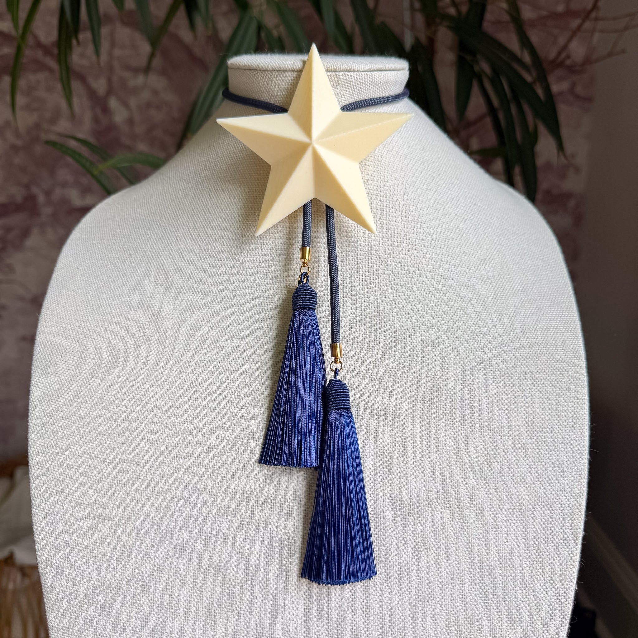 Lone Star Bolo Ivory with Storm Blue & Navy