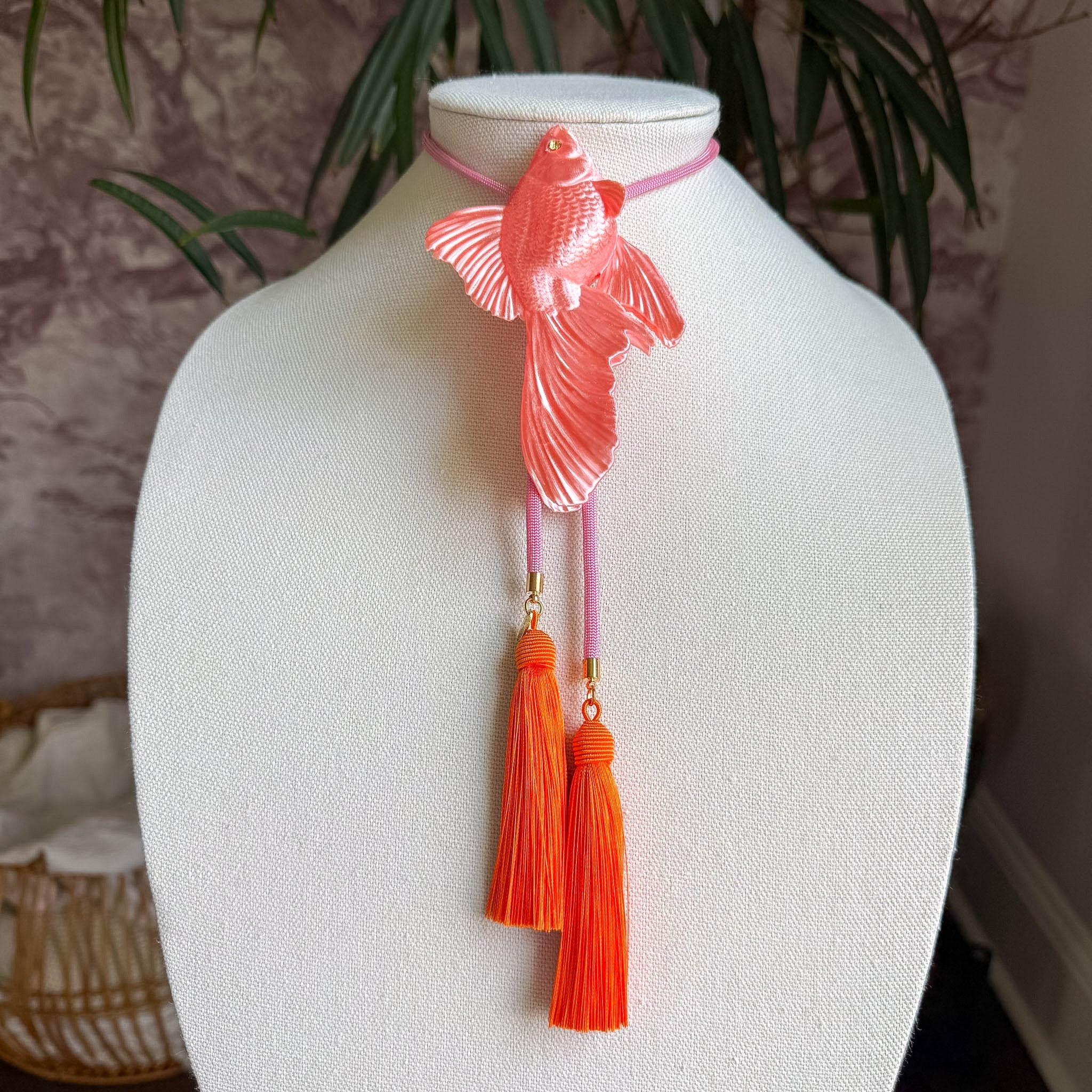 Goldfish Bolo Sugar Pink with Bubblegum Pink & Orange