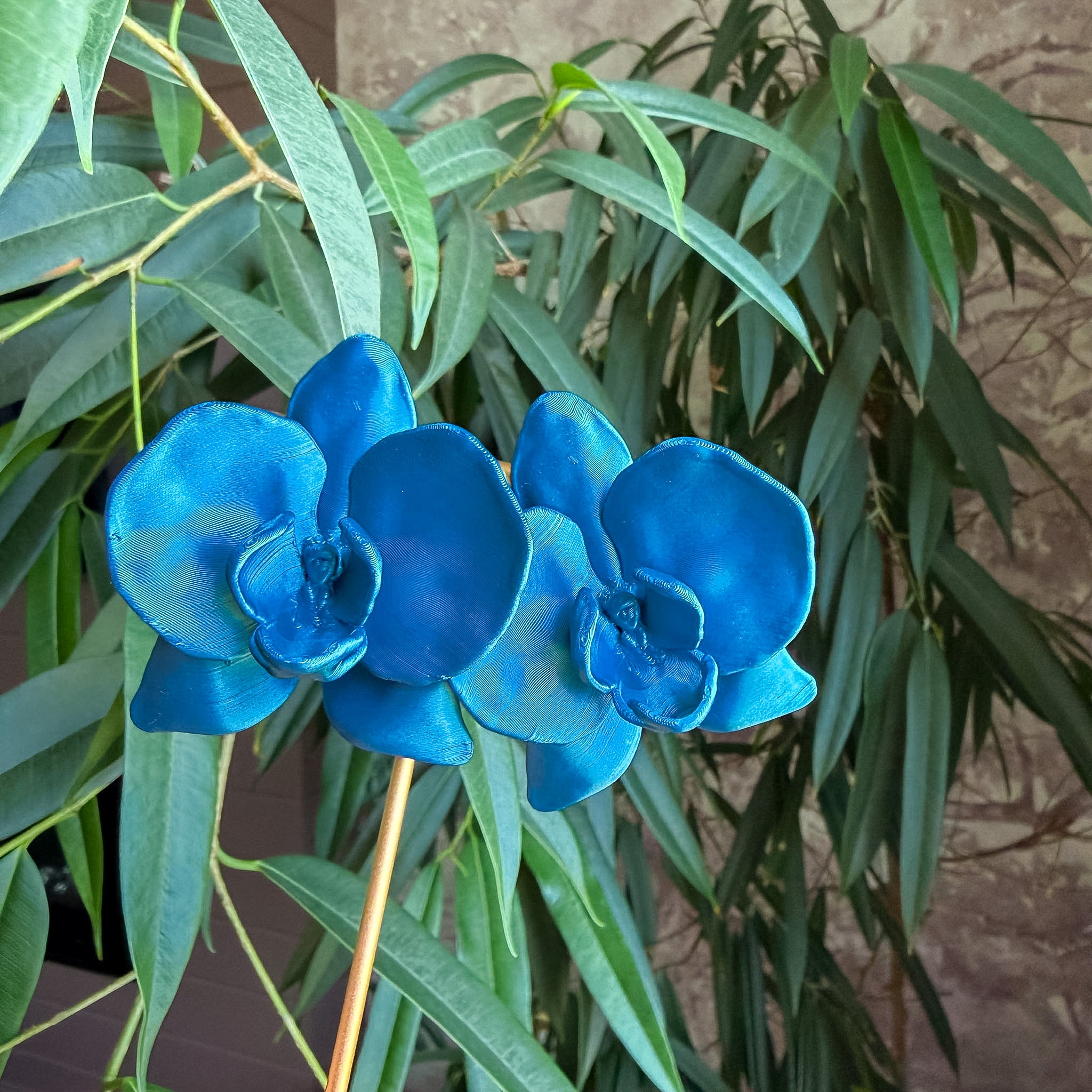 Orchid Storm Blue Statement Earrings