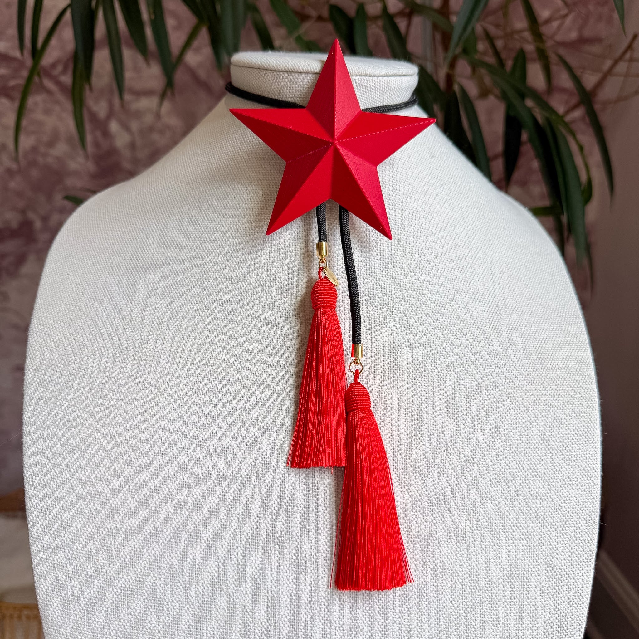 Lone Star Bolo Crimson with Black & Red