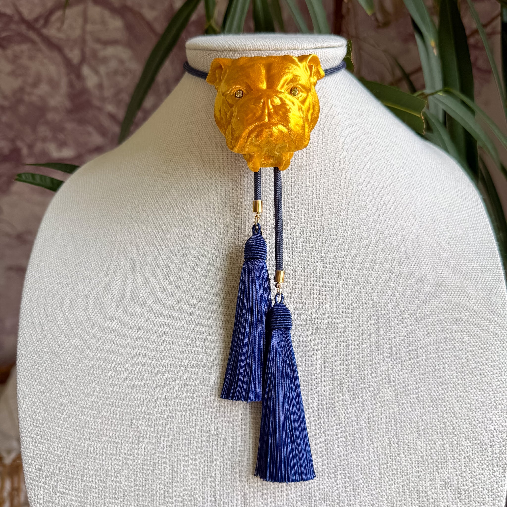 Bulldog Bolo Gold with Storm Blue & Navy
