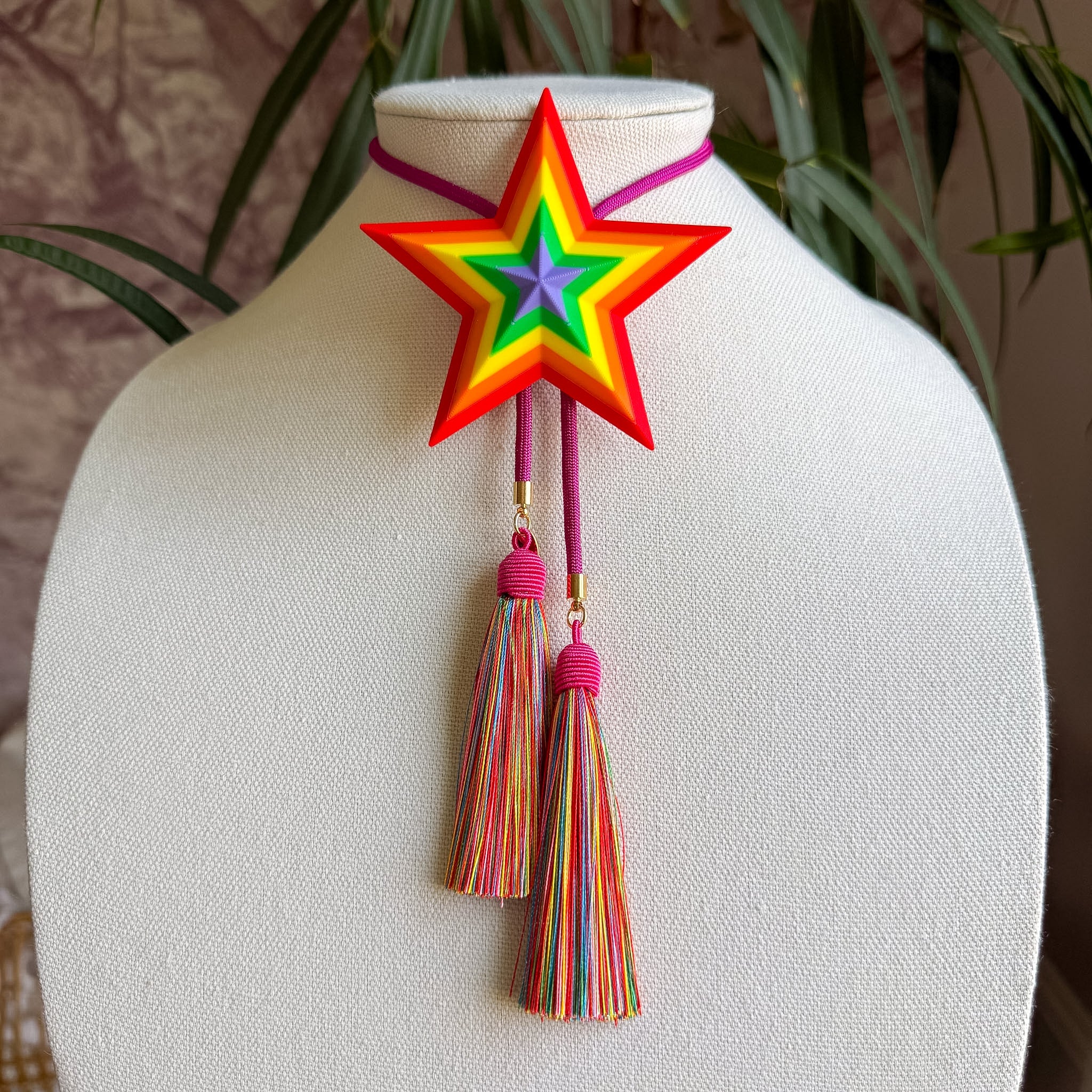 Pride Star Bolo with Fuchsia & Confetti
