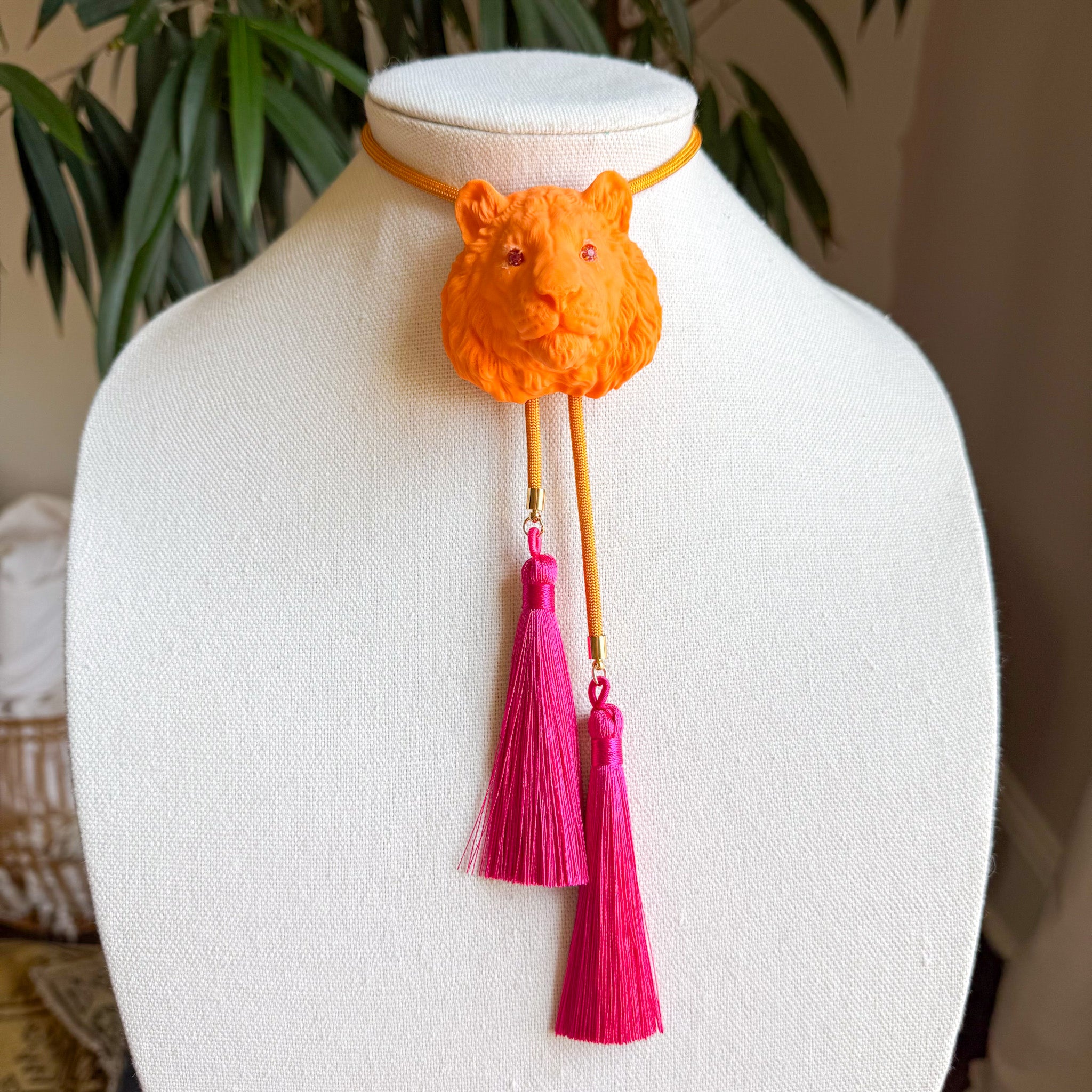 Tiger Bolo Orange Citrus with Golden Yellow & Fuchsia