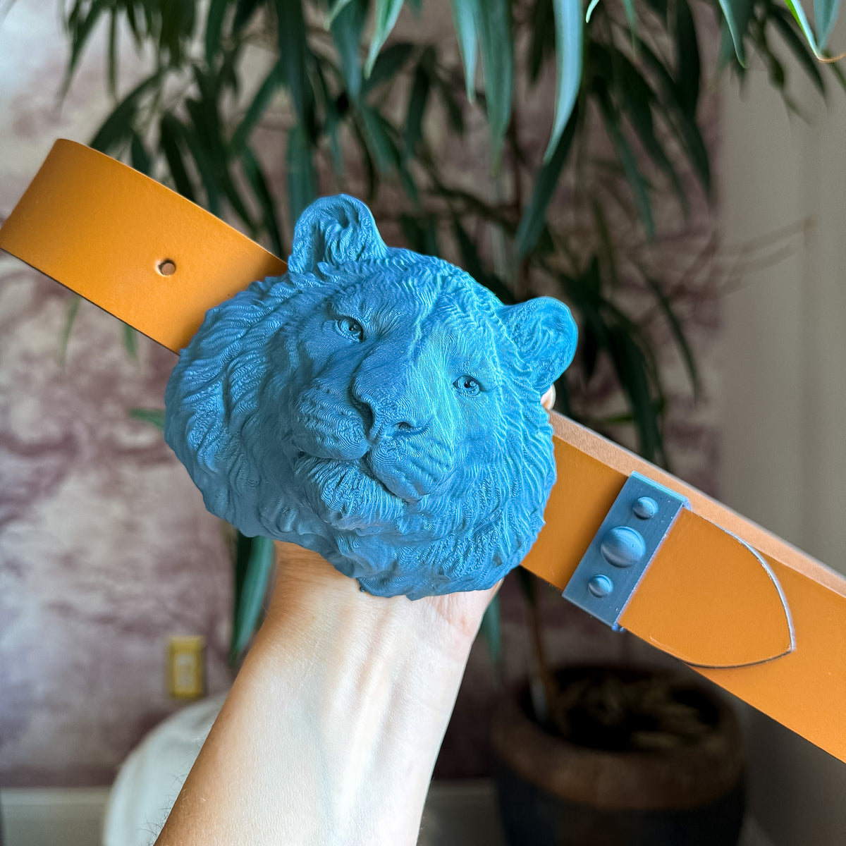Tiger Belt Buckle Storm Blue