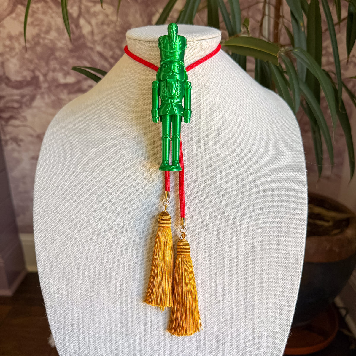 Nutcracker Bolo Sugar Green with Red & Golden Yellow