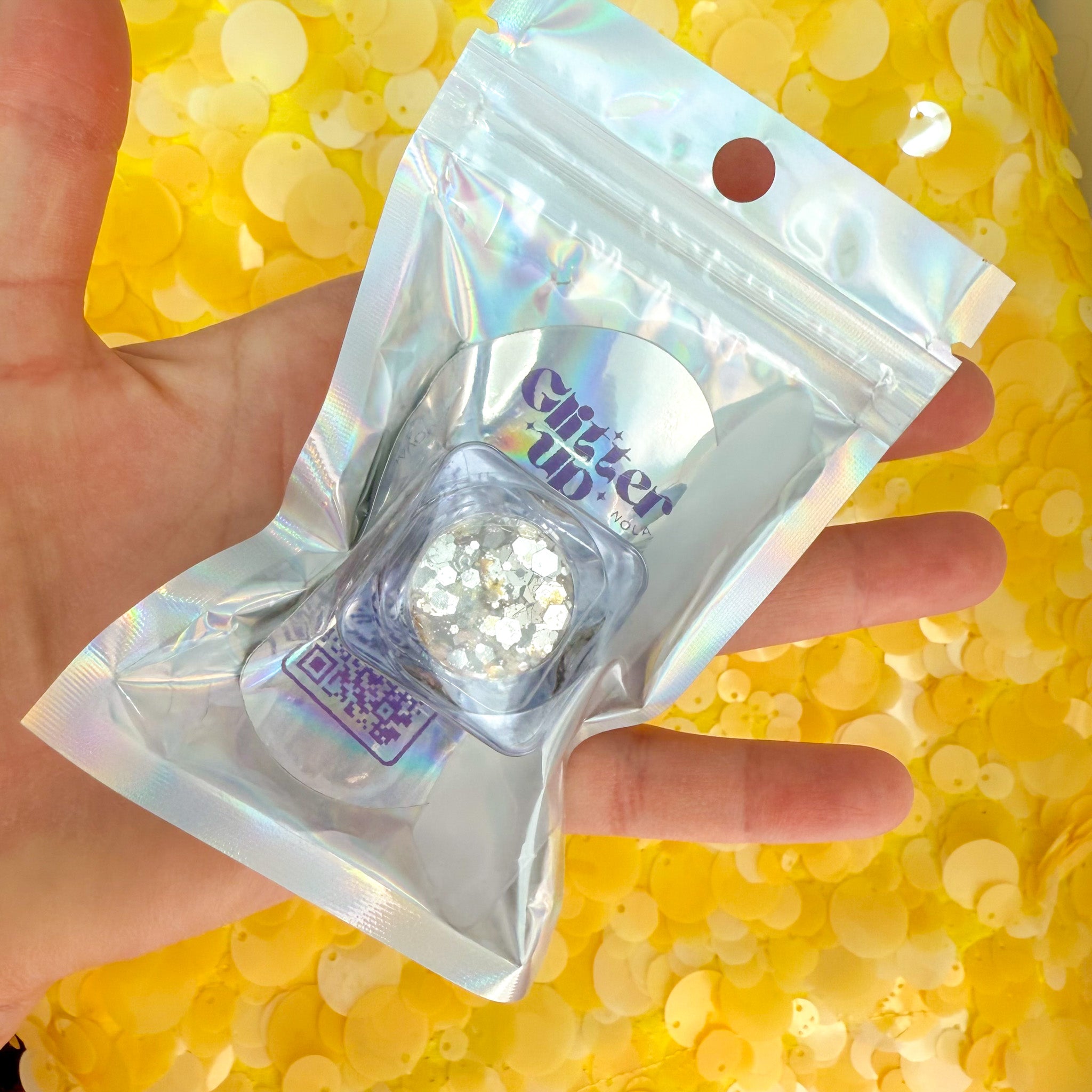 Glitter Up Champagne Gold & Stars Face Glitter