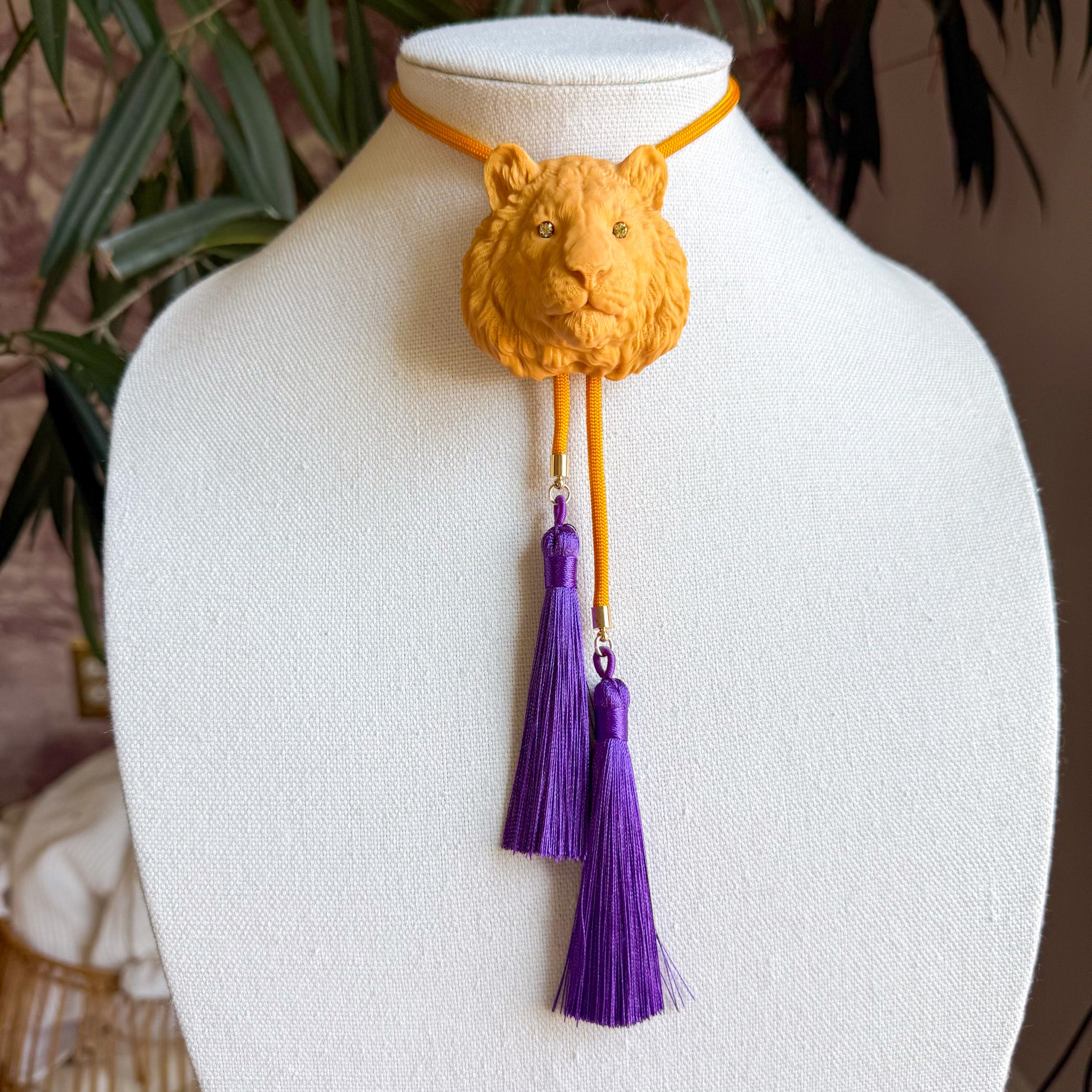 Tiger Bolo Golden Yellow with Golden Yellow & Deep Purple