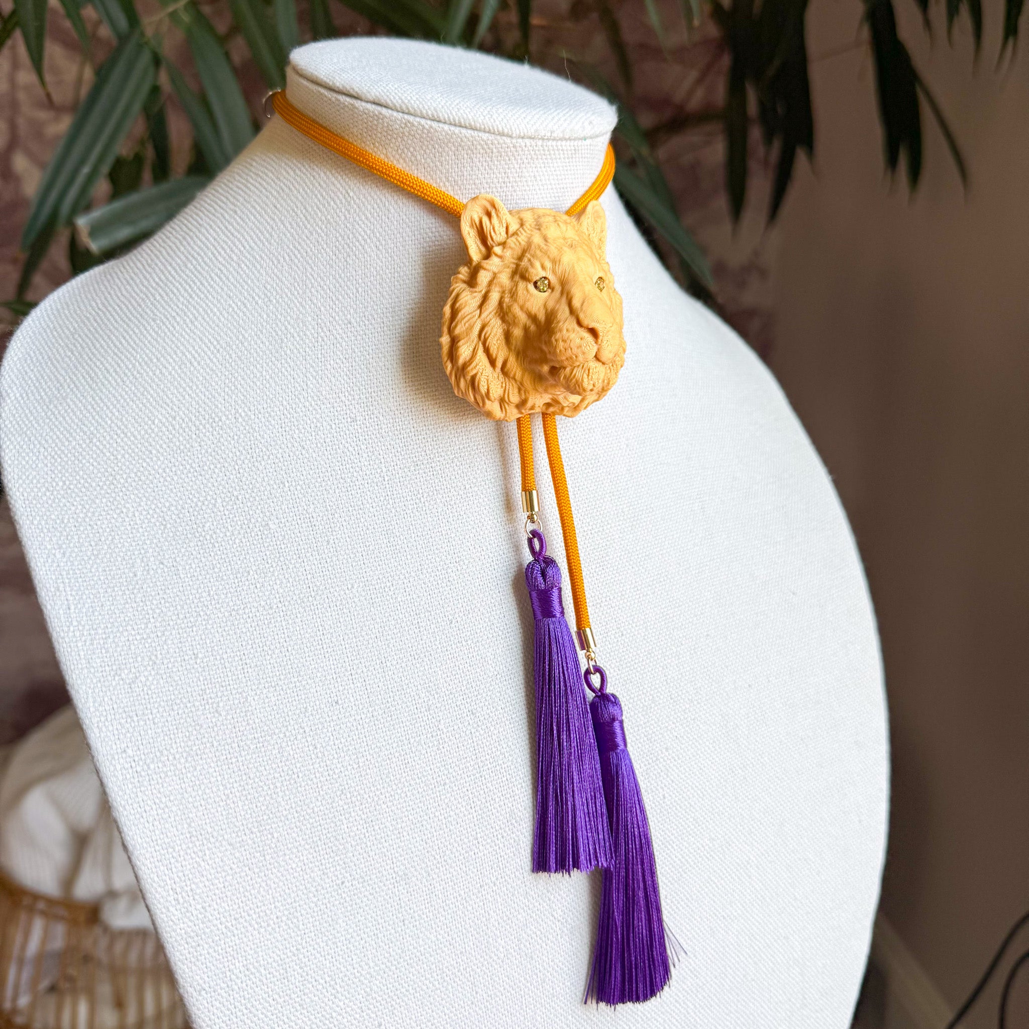 Tiger Bolo Golden Yellow with Golden Yellow & Deep Purple