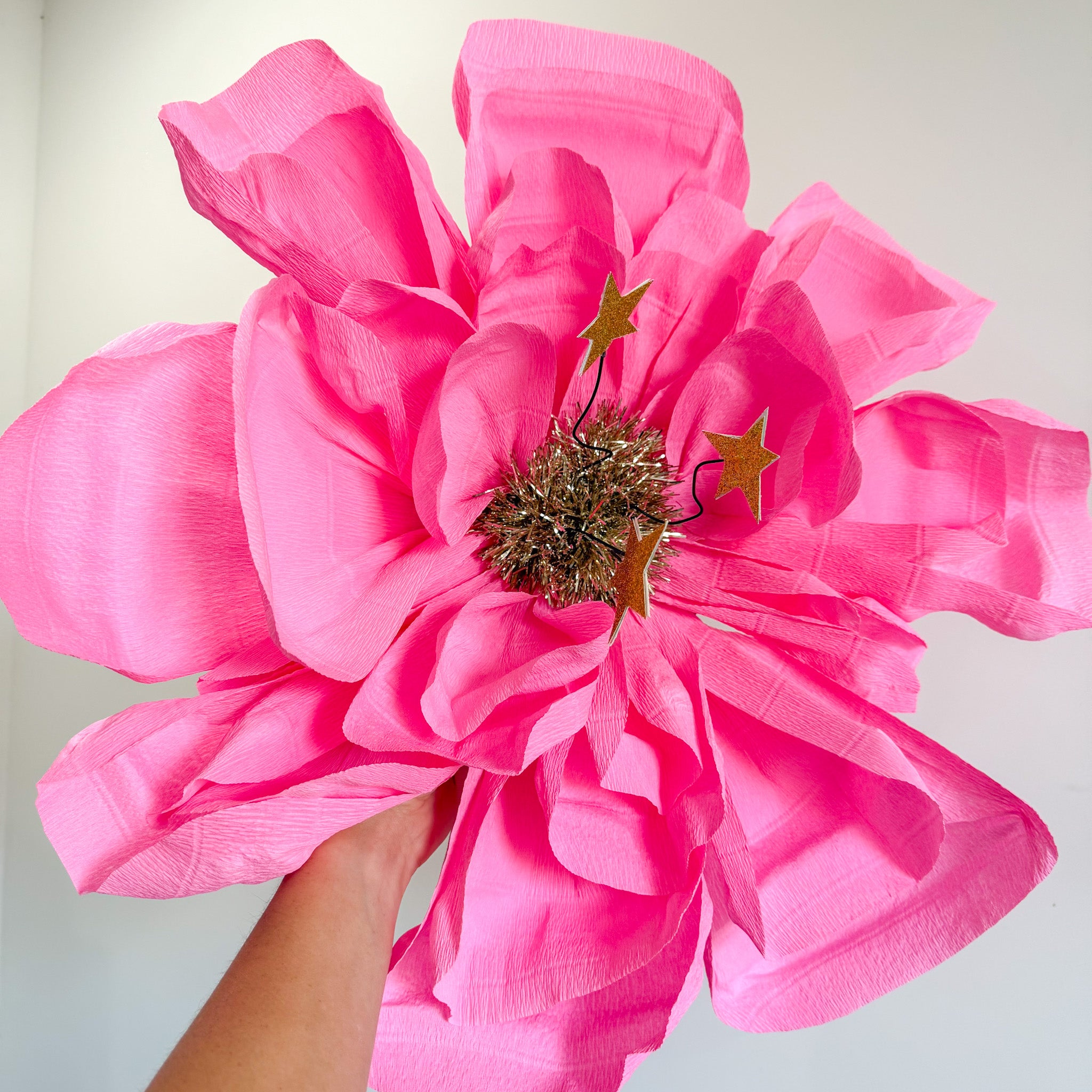 Bubblegum Pink Giant Flower Headpiece