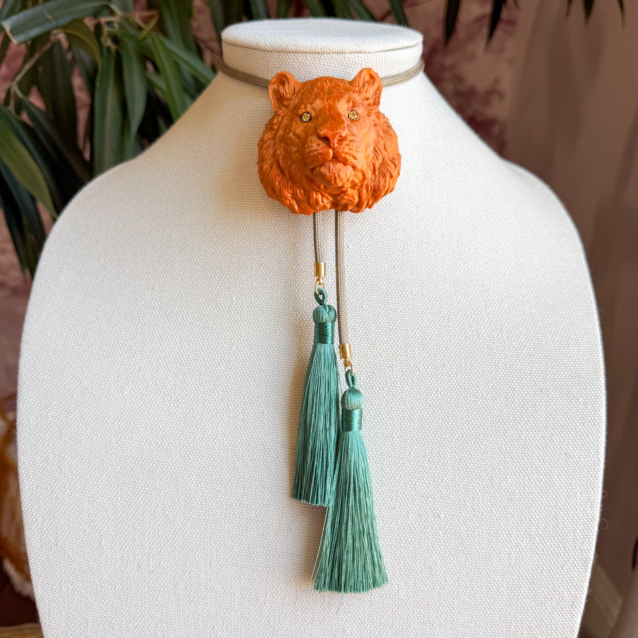 Tiger Bolo Copper with Steel Grey & Peacock Blue