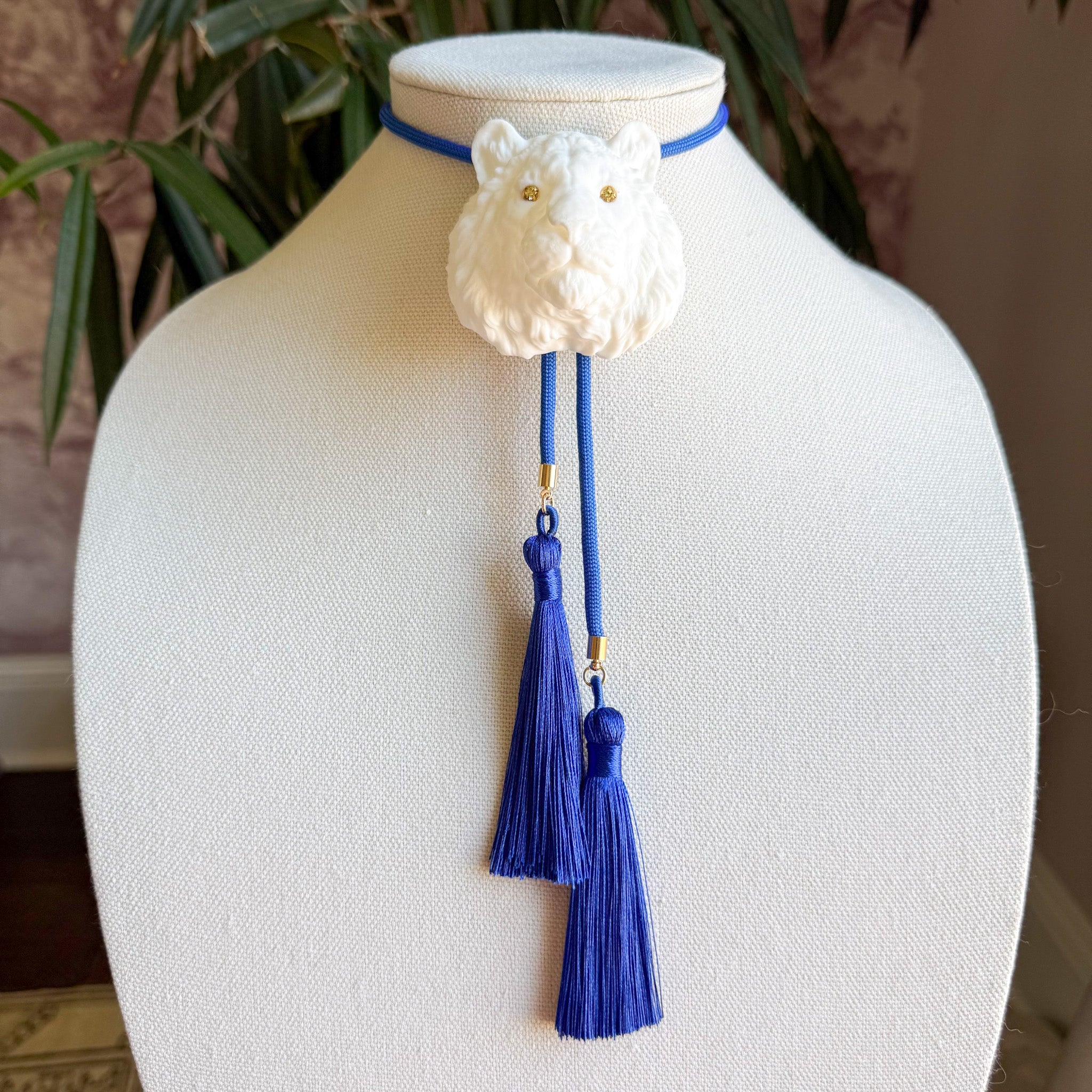 Tiger Bolo White with Royal Blue & Royal Blue