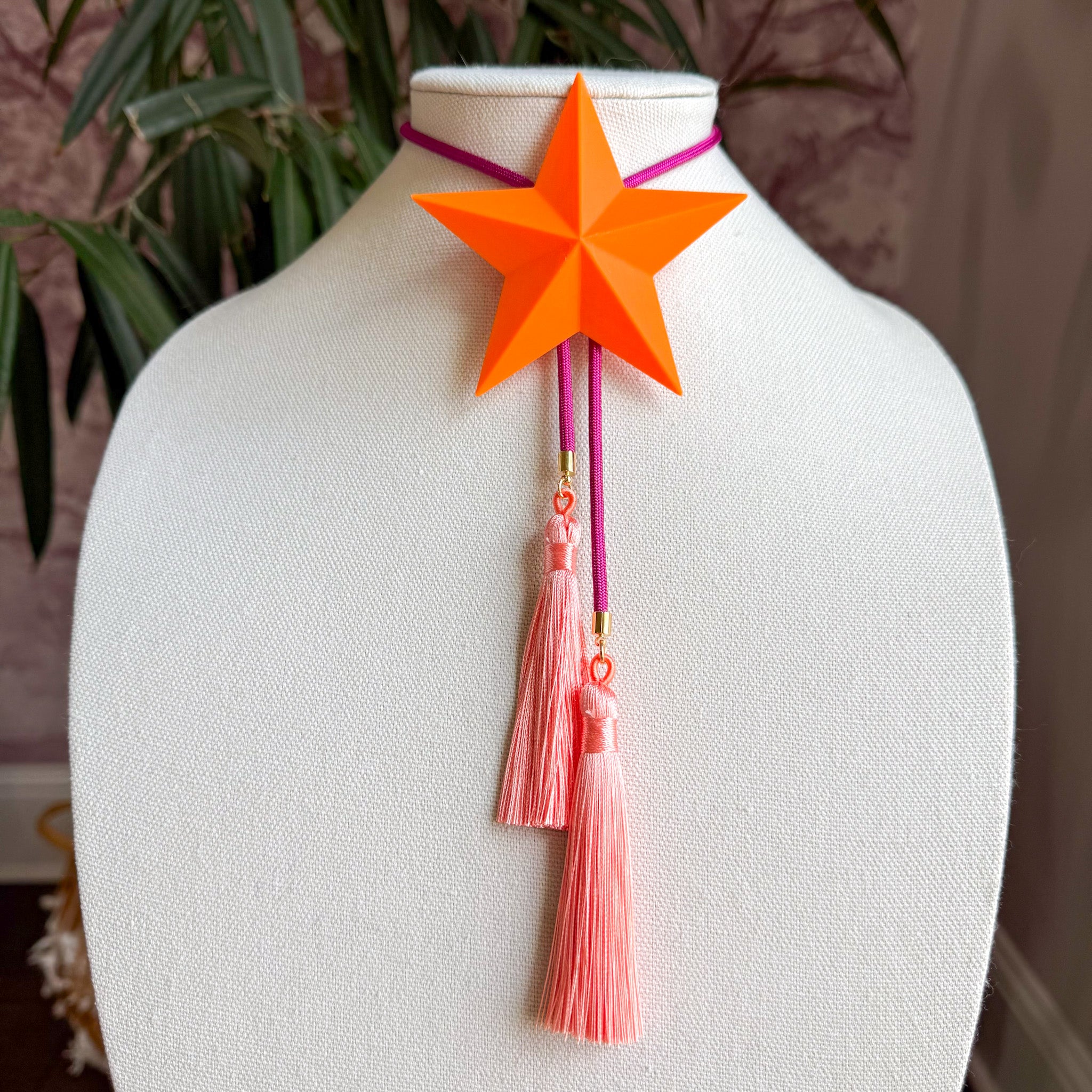 Lone Star Bolo Orange Citrus with Fuchsia & Peach