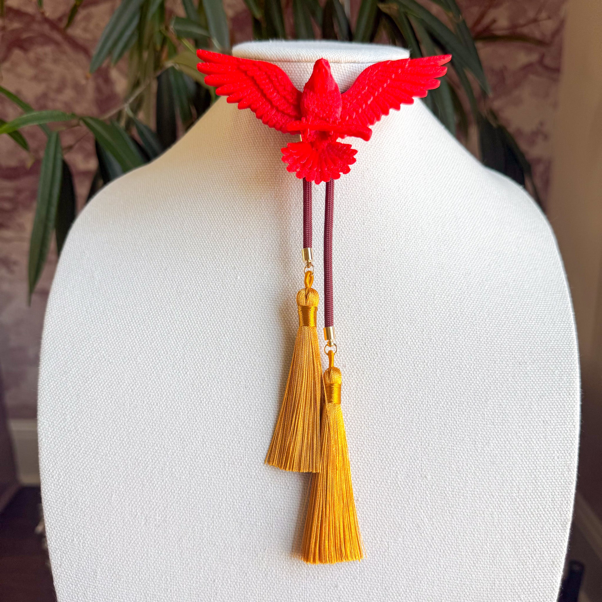 Eagle Bolo Candy Red with Maroon & Golden Yellow
