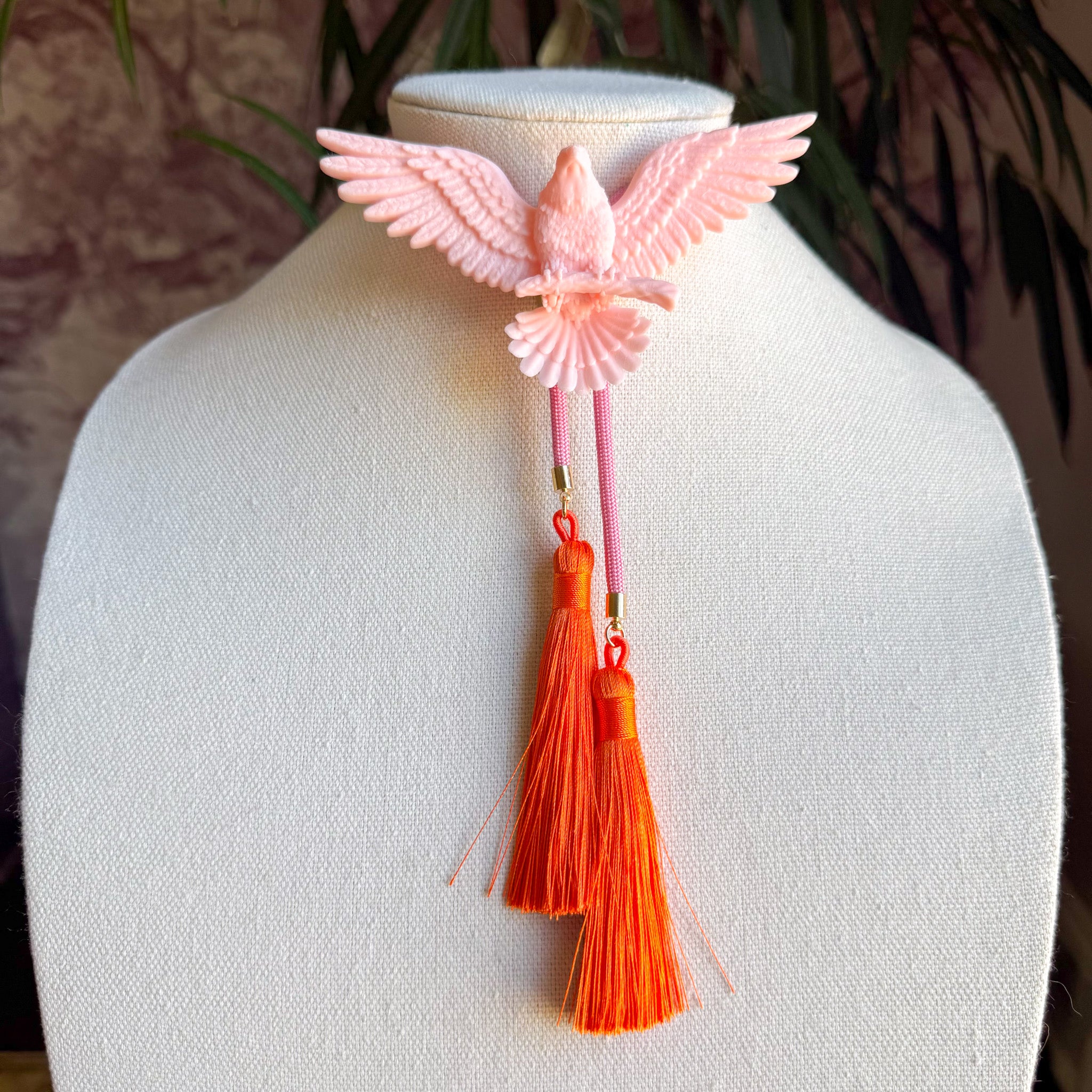 Eagle Bolo Blush Pink with Bubblegum Pink & Orange
