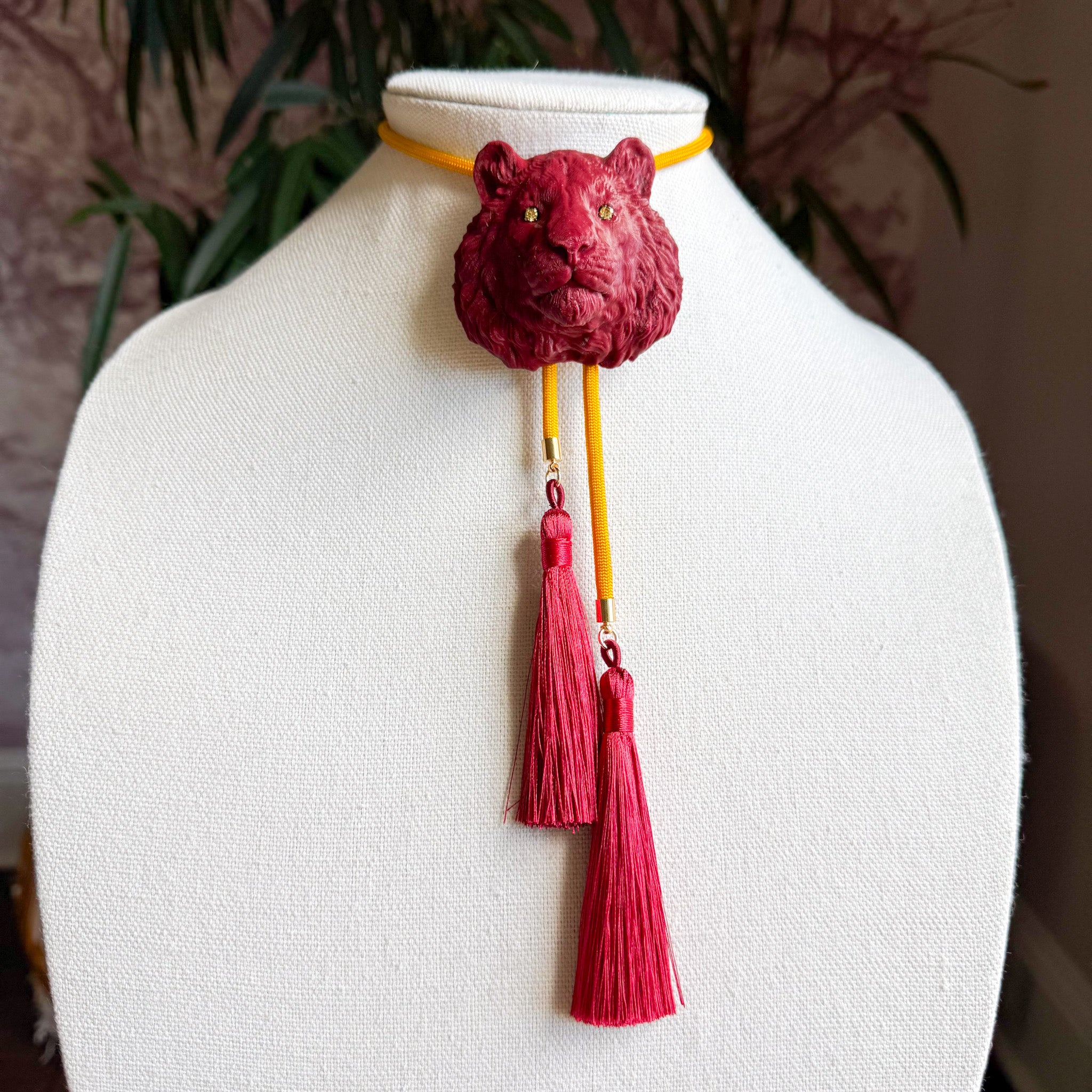 Tiger Bolo Maroon with Golden Yellow & Maroon