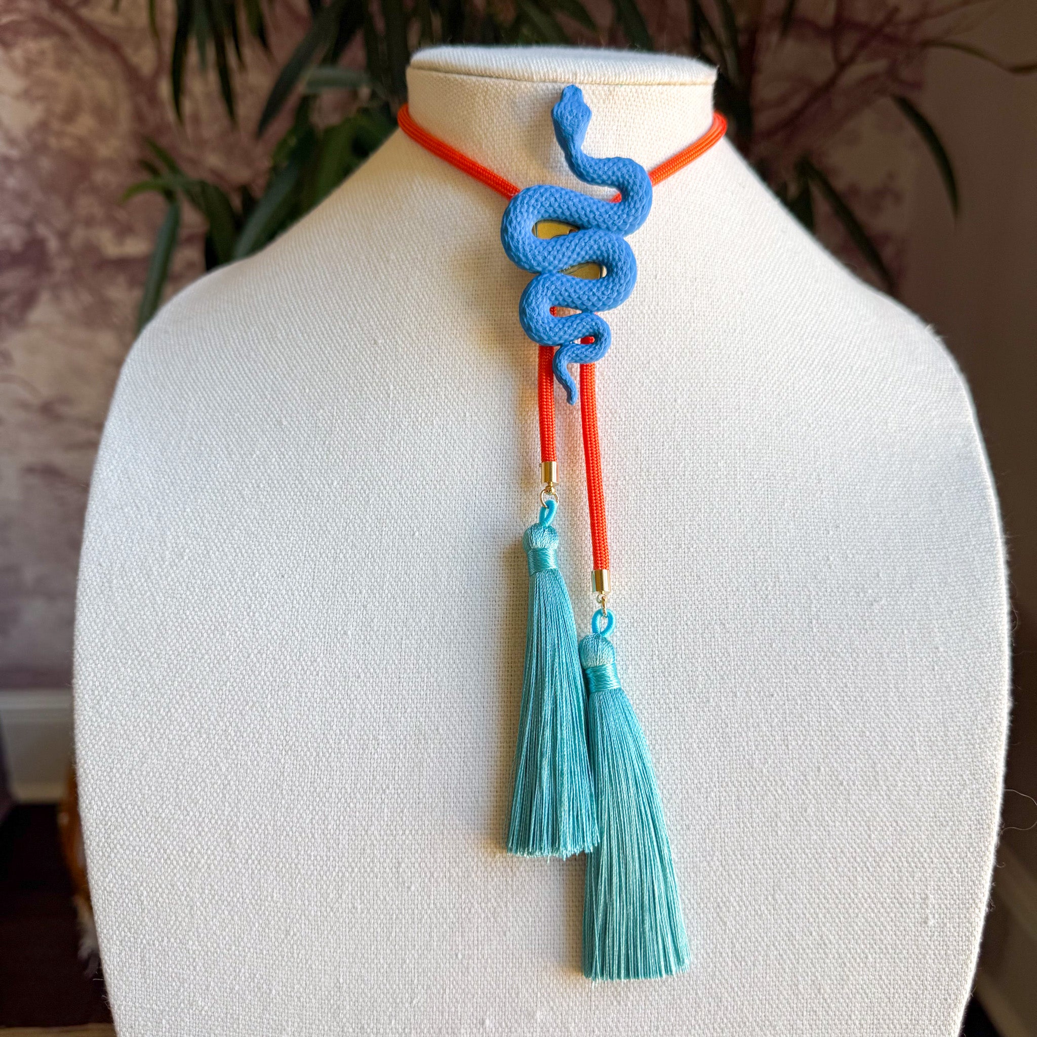 Snake Bolo Ocean Blue with Solar Orange & Lagoon Blue