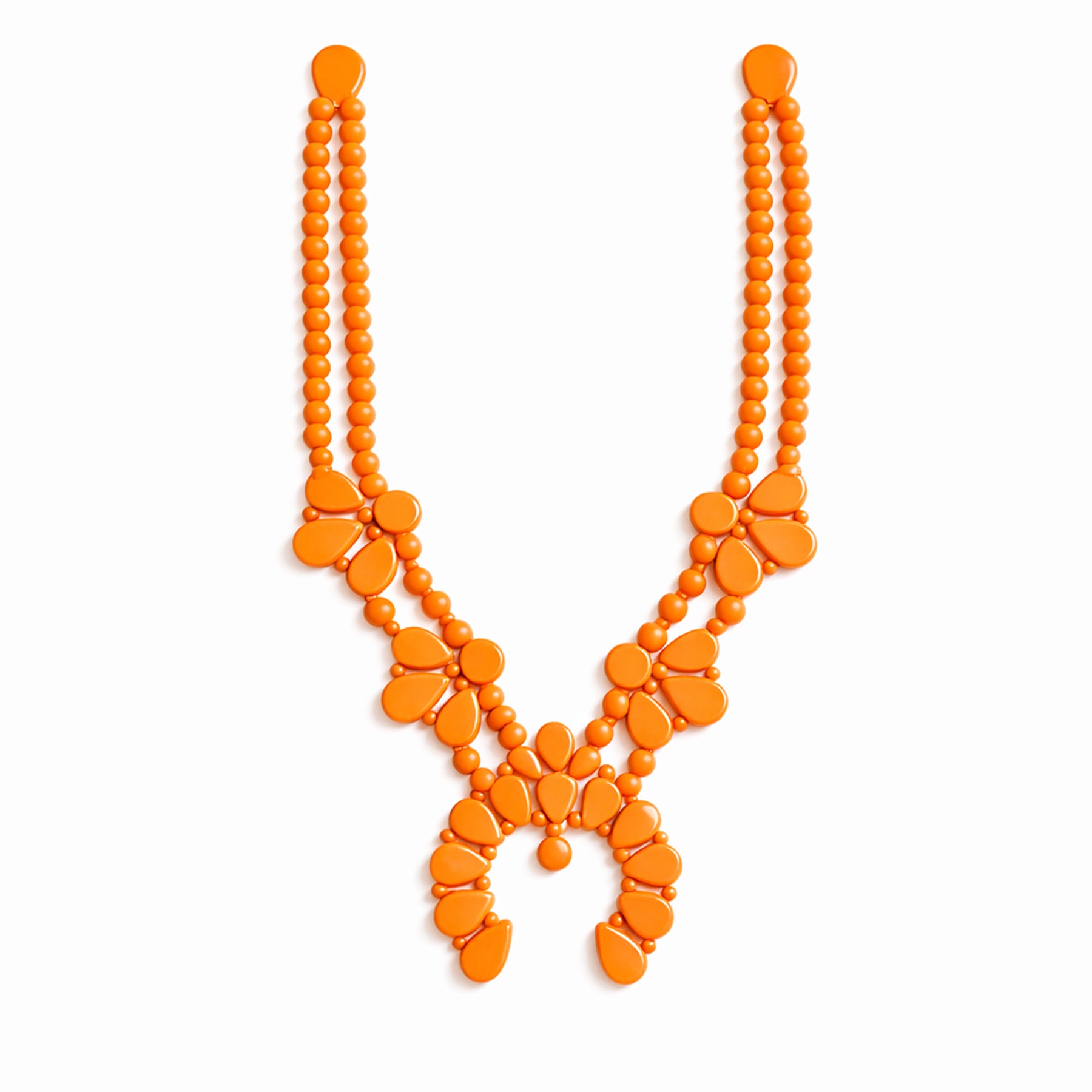 Night Bloom Necklace in Orange Citrus