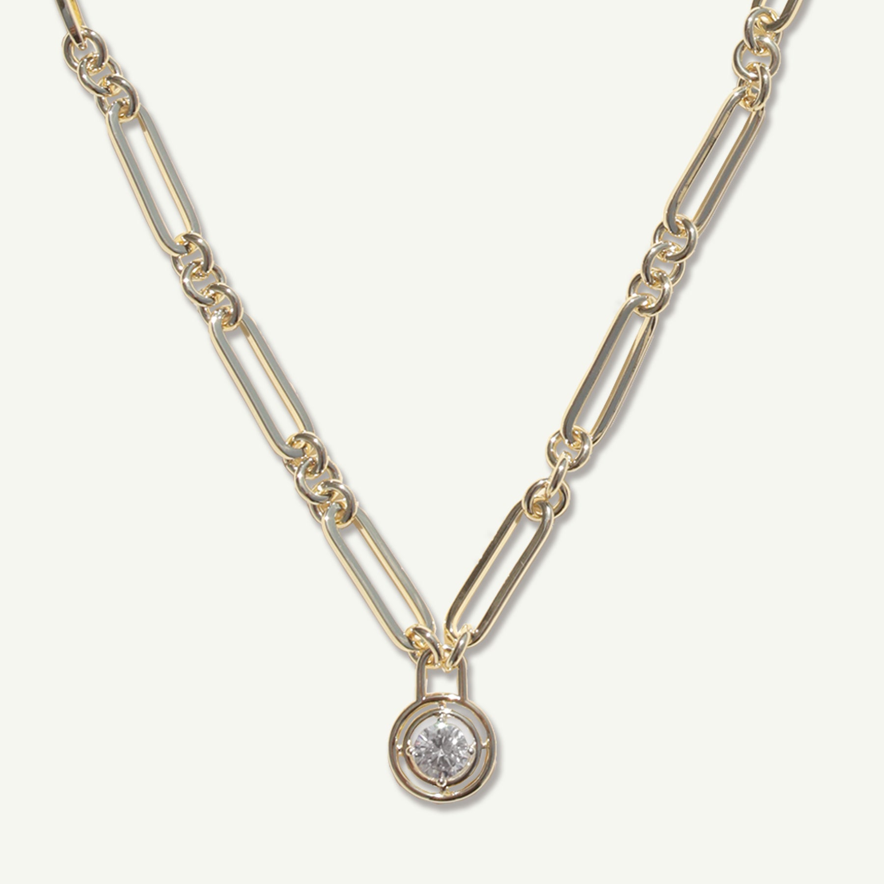 Ruth Solitaire Chain Necklace