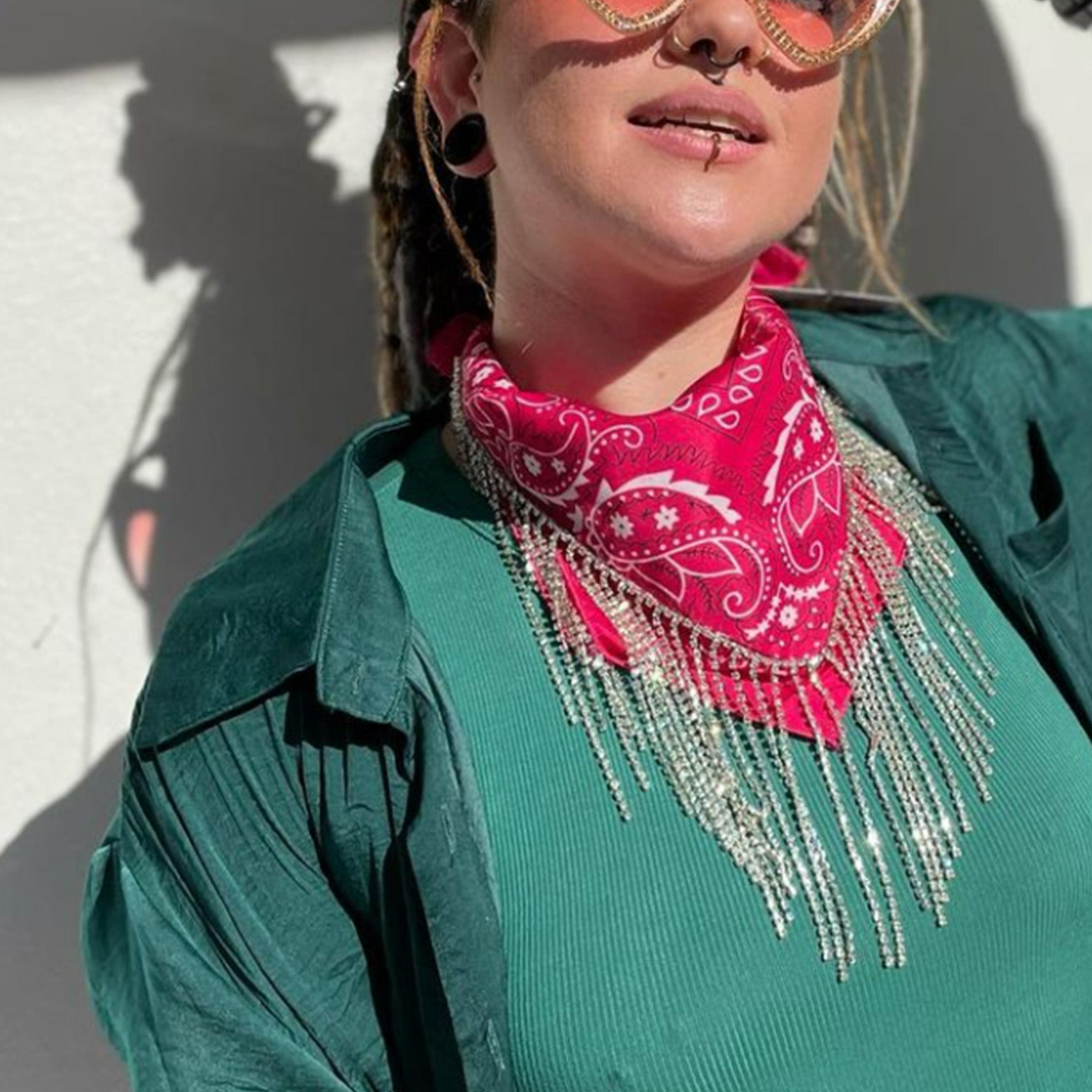 Hot Pink The Original Blingdana Bandana