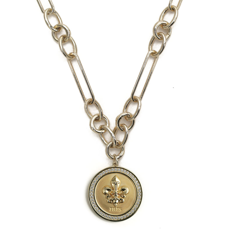 Iris St. Charles Necklace with St. Charles Pendant