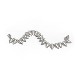 Grain Link Bracelet in Silver