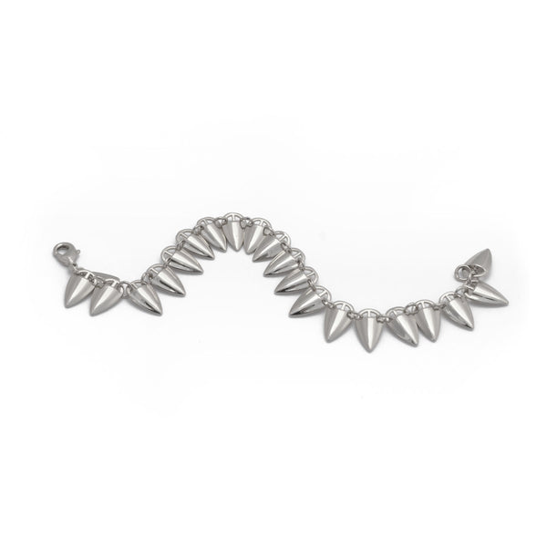 Grain Link Bracelet in Silver