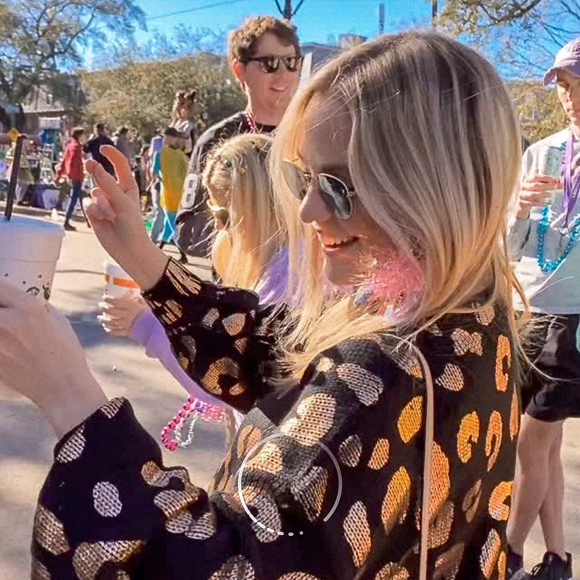 Hot Pink Bubblegum Pom Pom Earrings