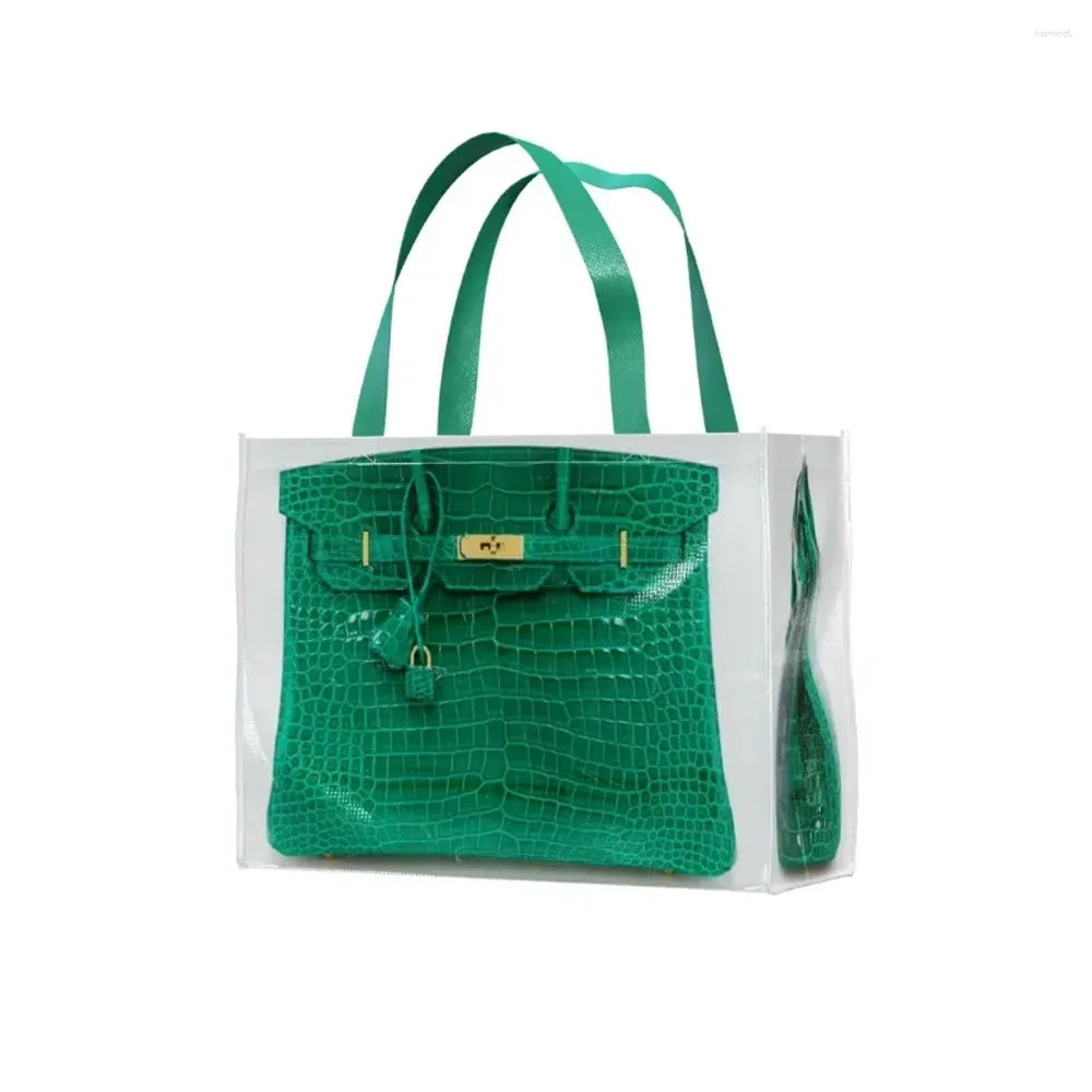 Fake It Till You Tote It Green Bag