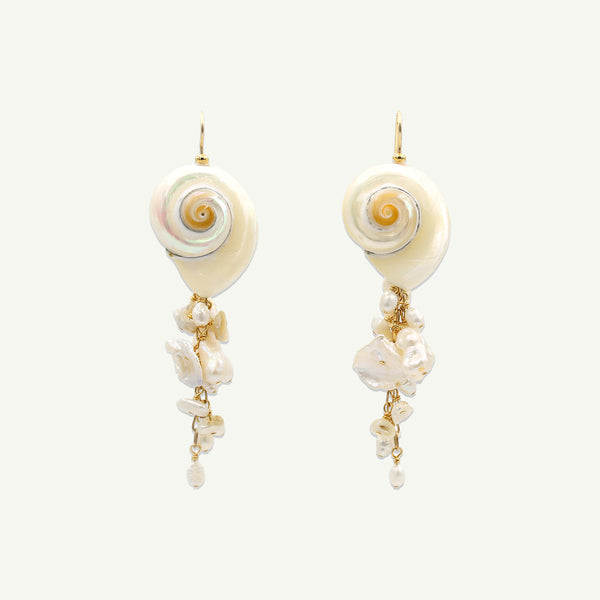 Aphrodite Seashell Earrings