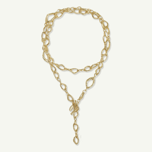 Asha Link Necklace in Gold