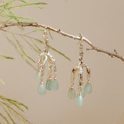 Delia Green Aventurine Earrings