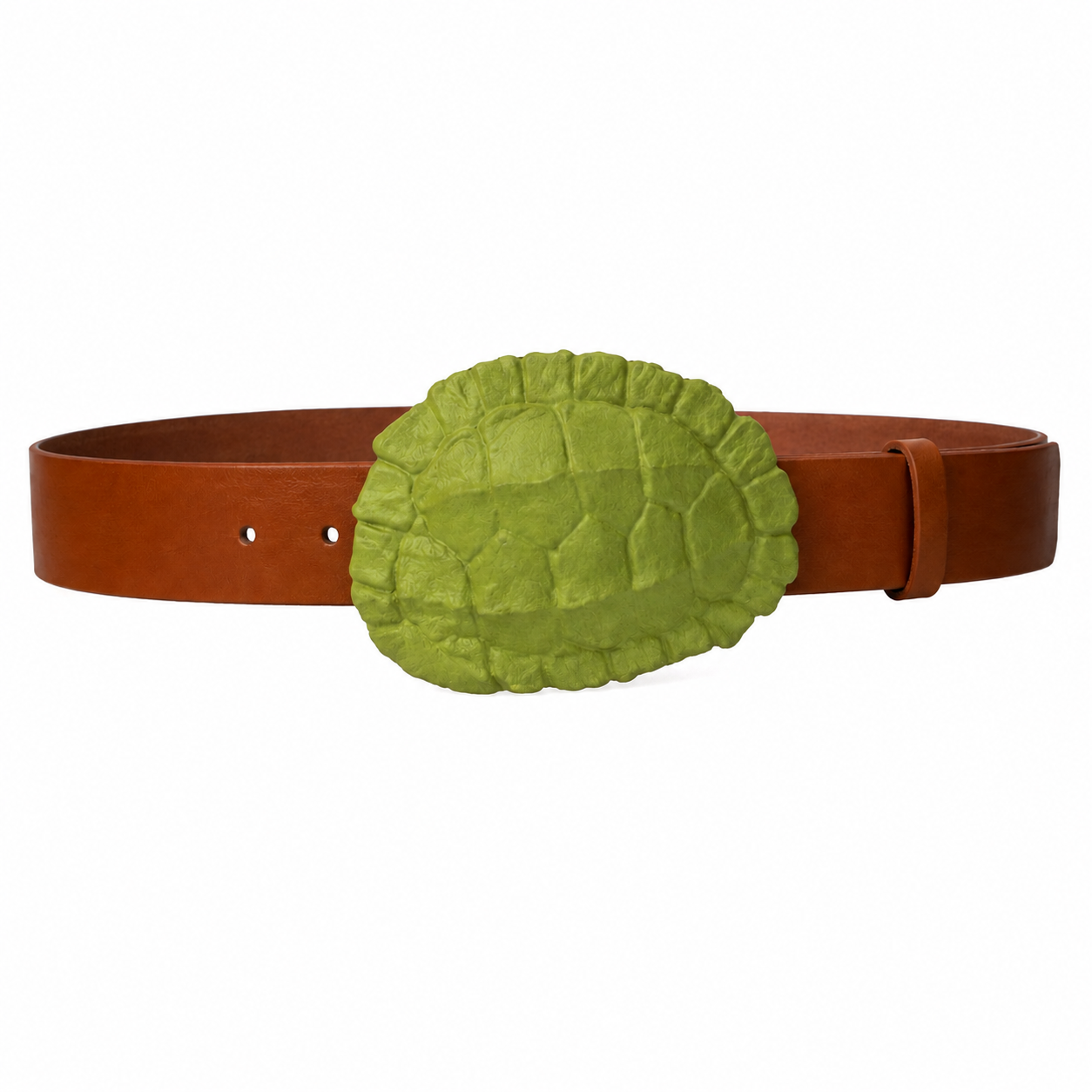 Tortoise Belt Buckle Olive Green