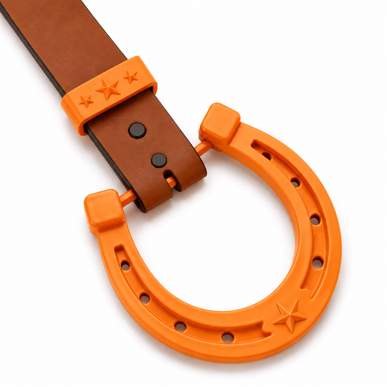 Horseshoe Belt Buckle Orange Citrus